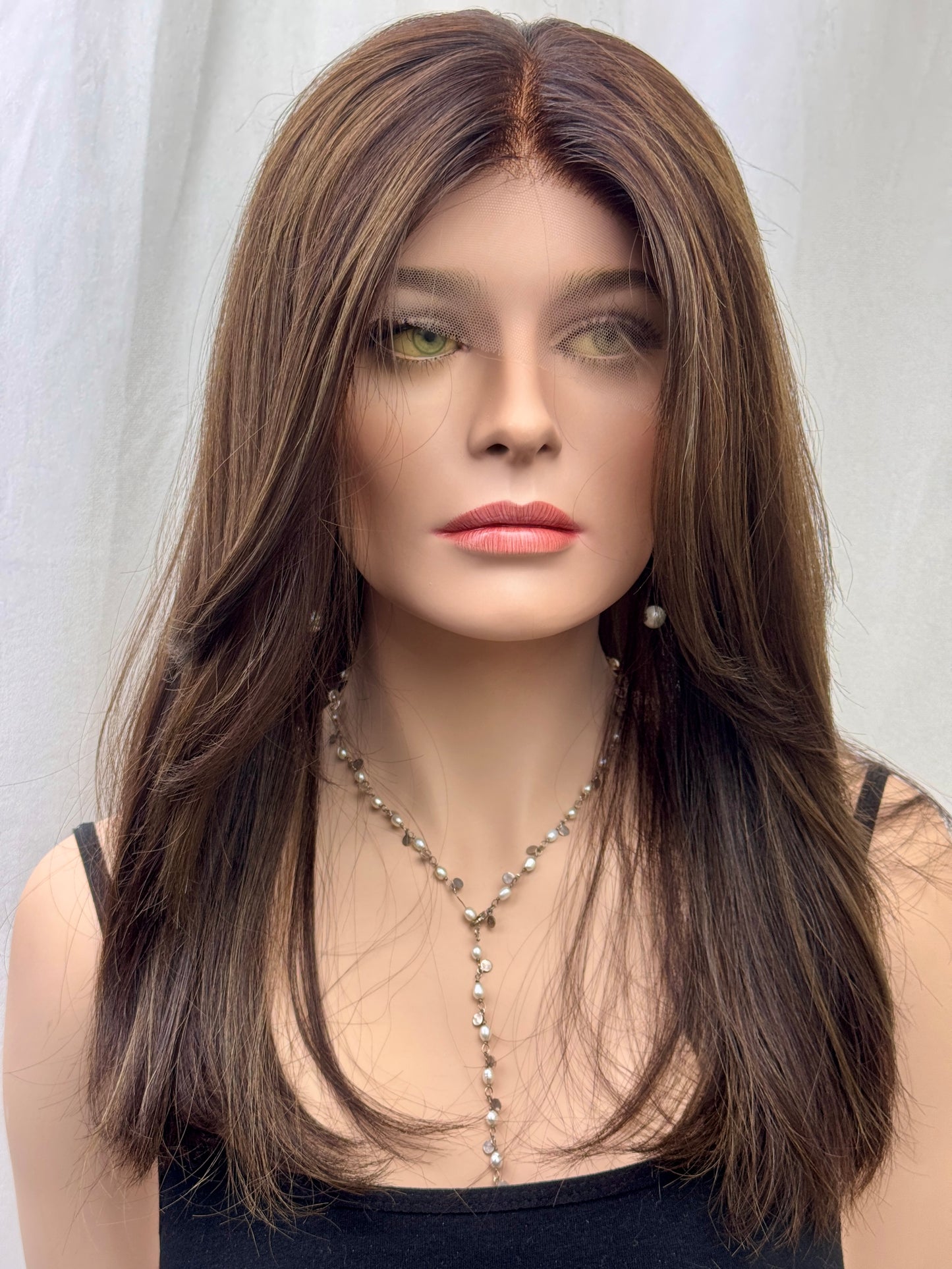 #483 Highest Quality Remy Human Hair Lace Top Wig (M) 21”