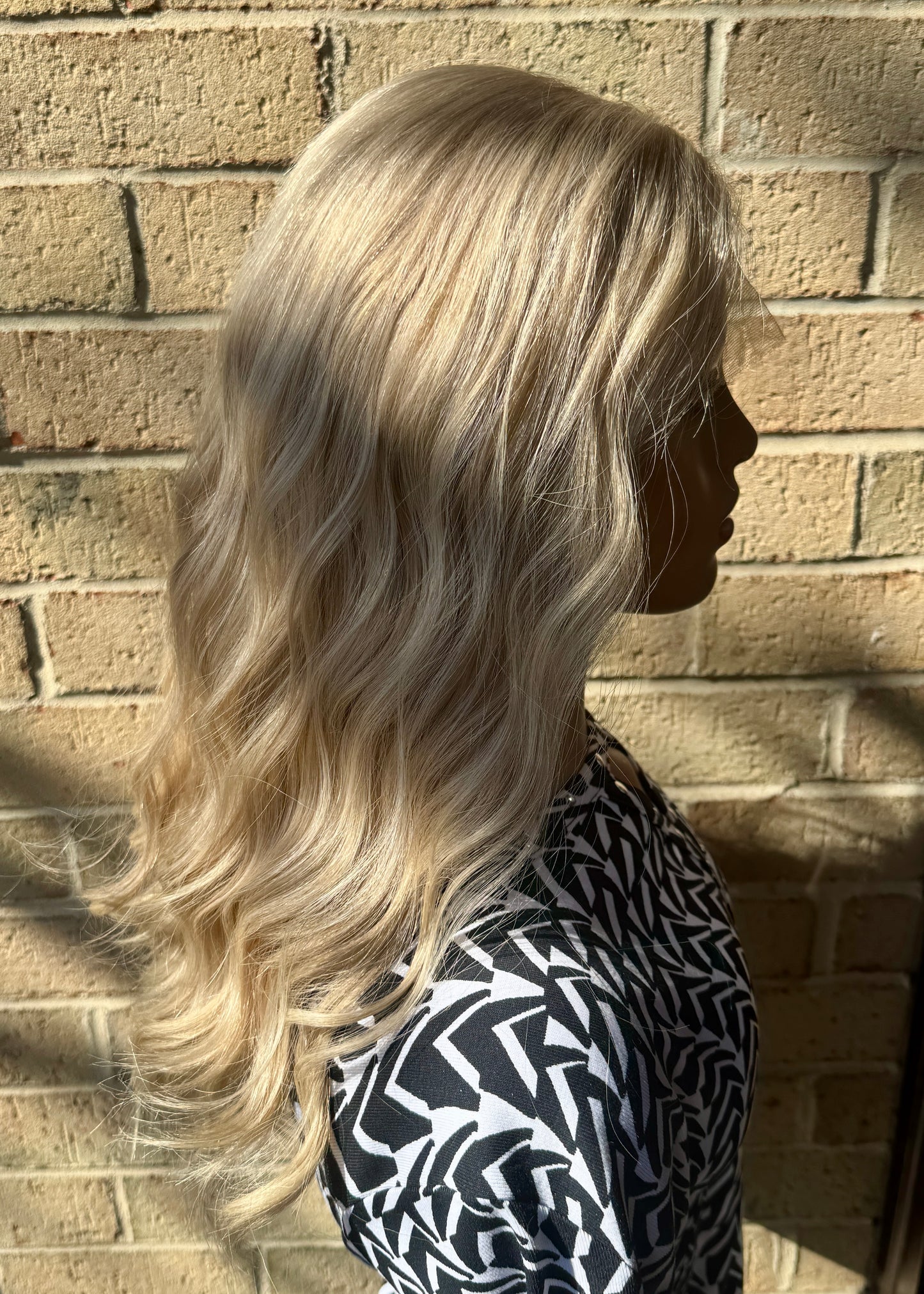 $445 **FINAL SALE** Highest Quality Remy Human Hair Lace Top Wig with Low Density (S)21”