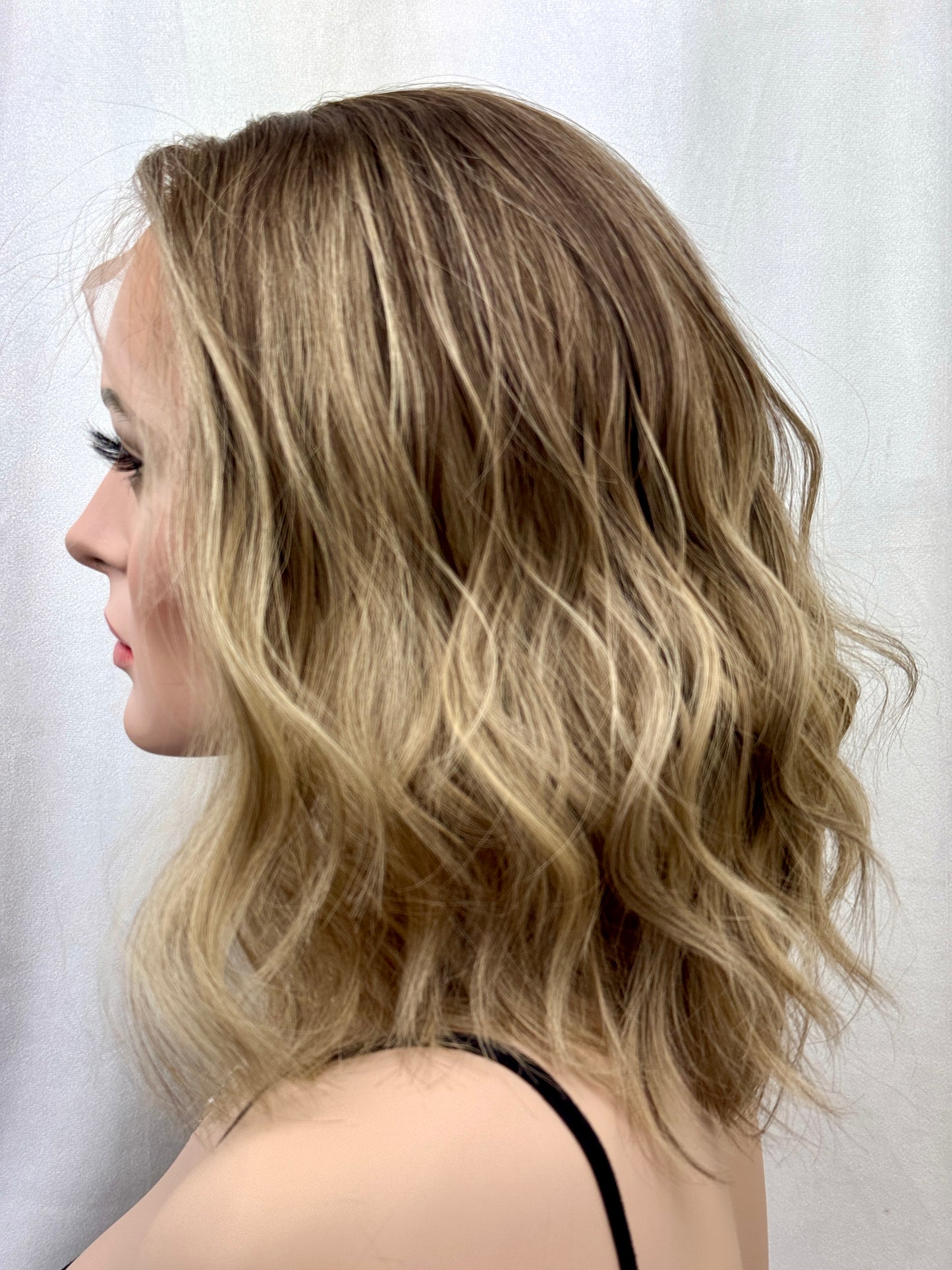 #473 Highest Quality Remy Human Hair Lace Top Wig (XS/S)15”