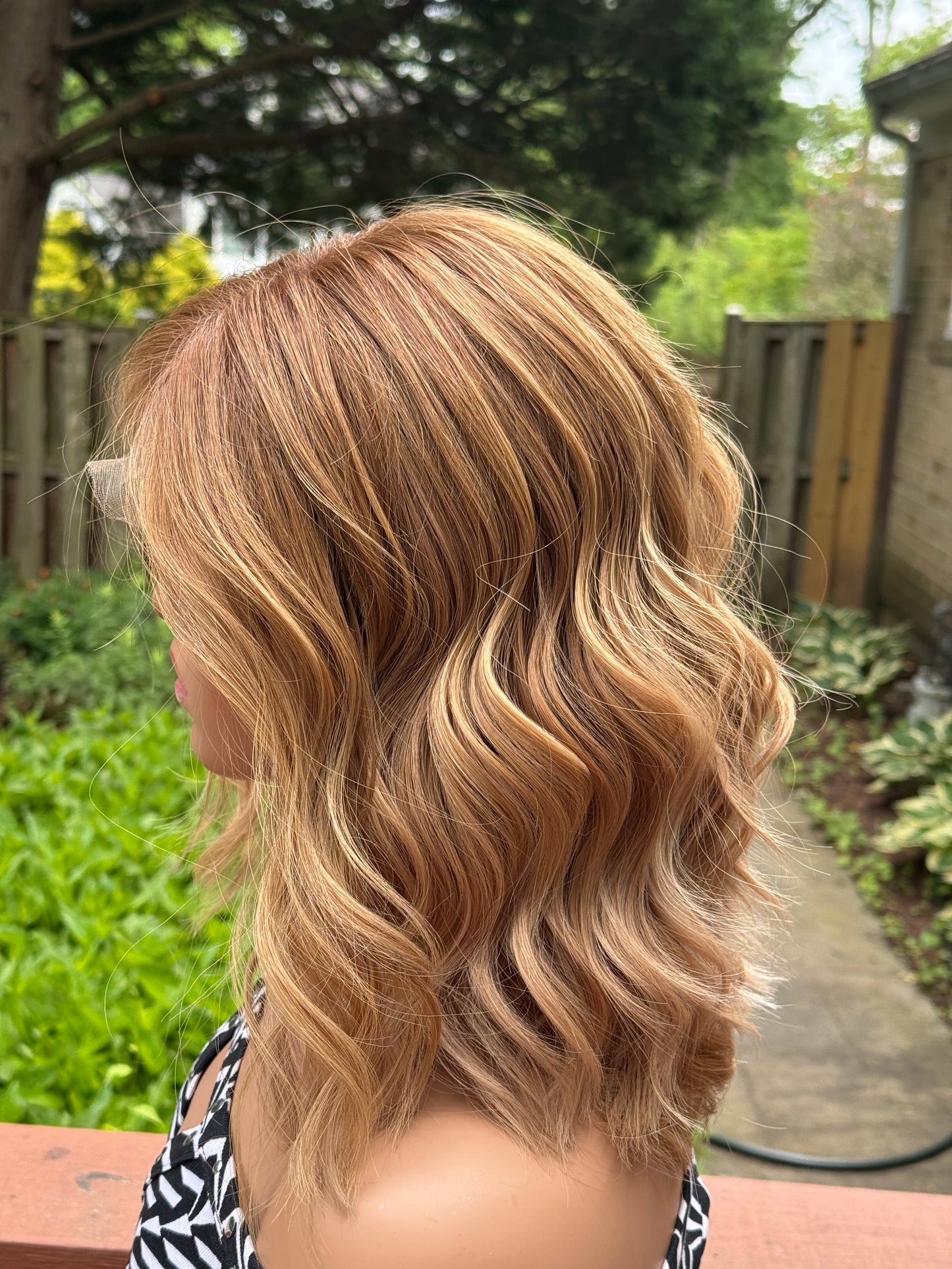 #455 **FINAL SALE**Highest Quality Remy Human Hair Lace Top Wig (M/L)16”