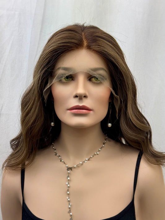 #481 **FINAL SALE** Highest Quality Remy Human Hair Lace Top Kosher Wig (S)