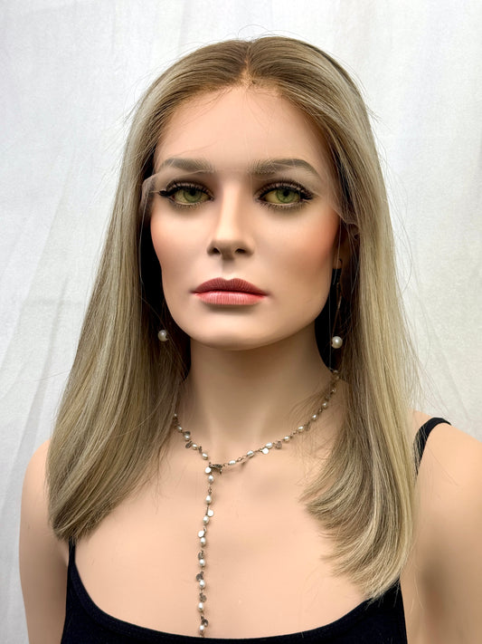 #475 **FINAL SALE ** Highest Quality Remy Human Hair Lace Top Wig (M/L)17”