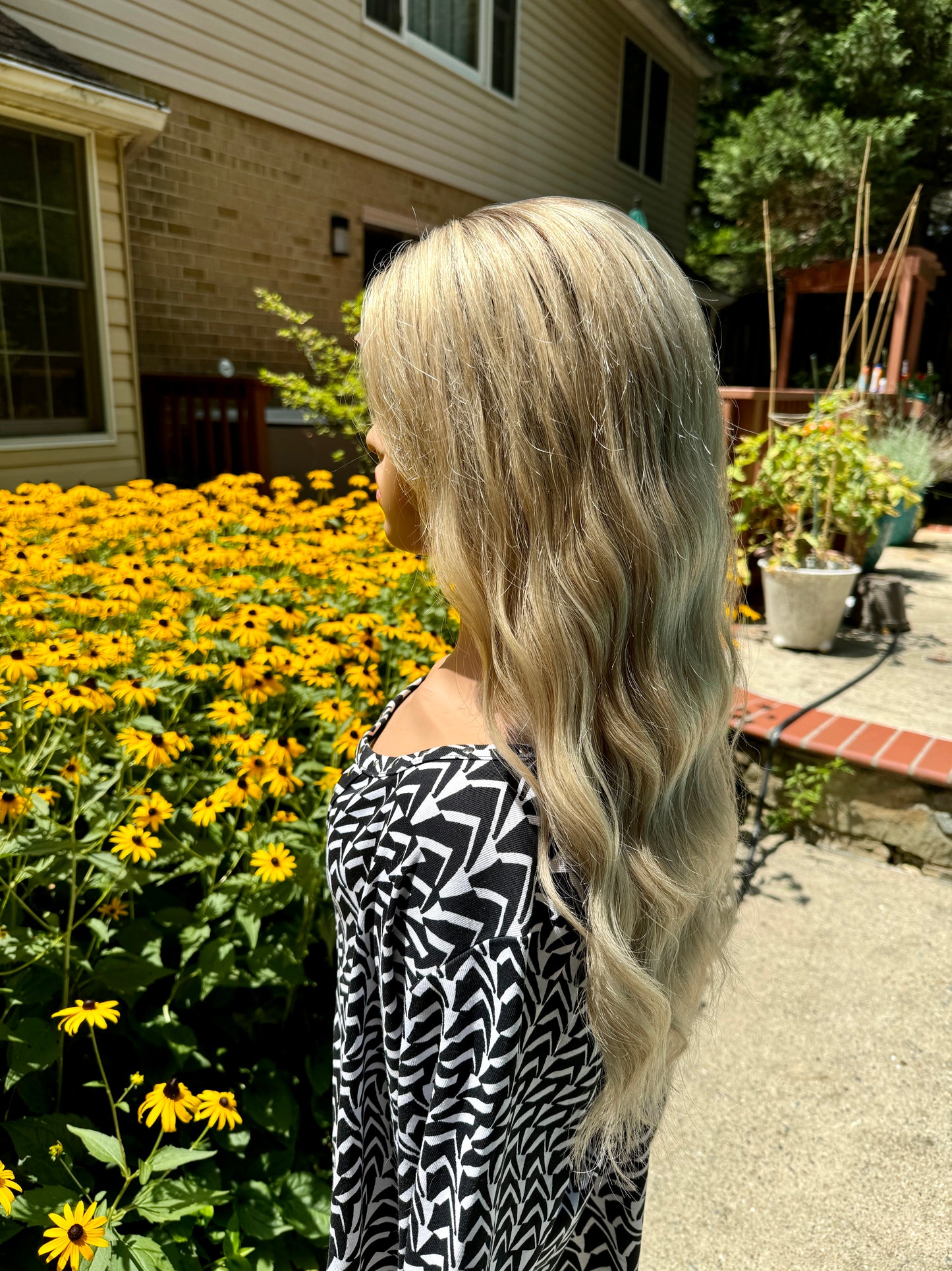 **FINAL SALE** #394 High Quality Remy Human Hair Lace Top Wig(S) 25”
