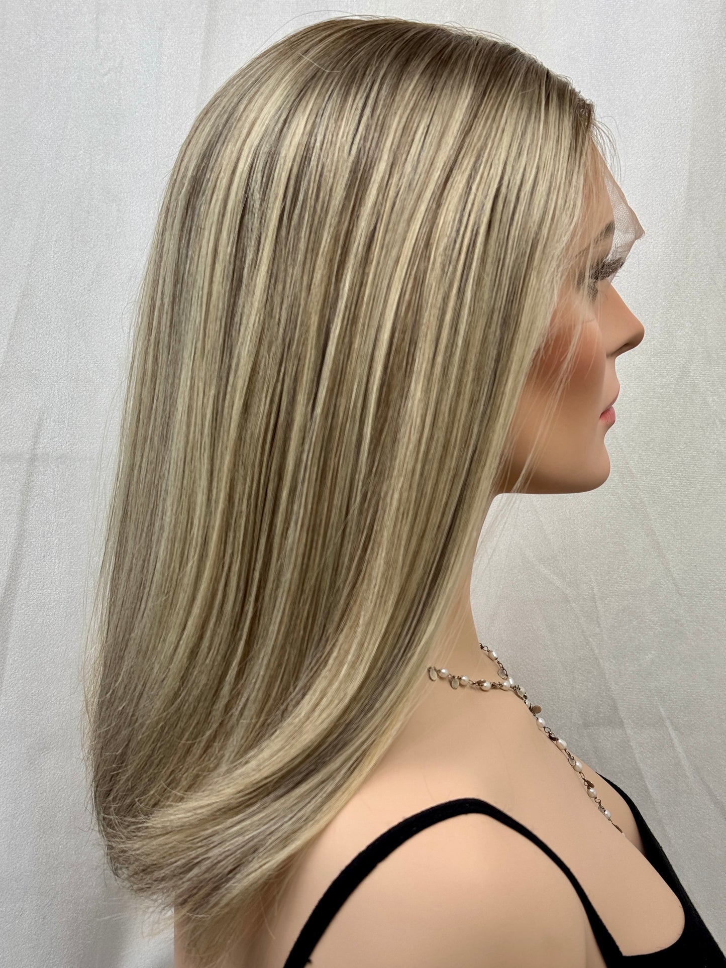 #475 **FINAL SALE ** Highest Quality Remy Human Hair Lace Top Wig (M/L)17”