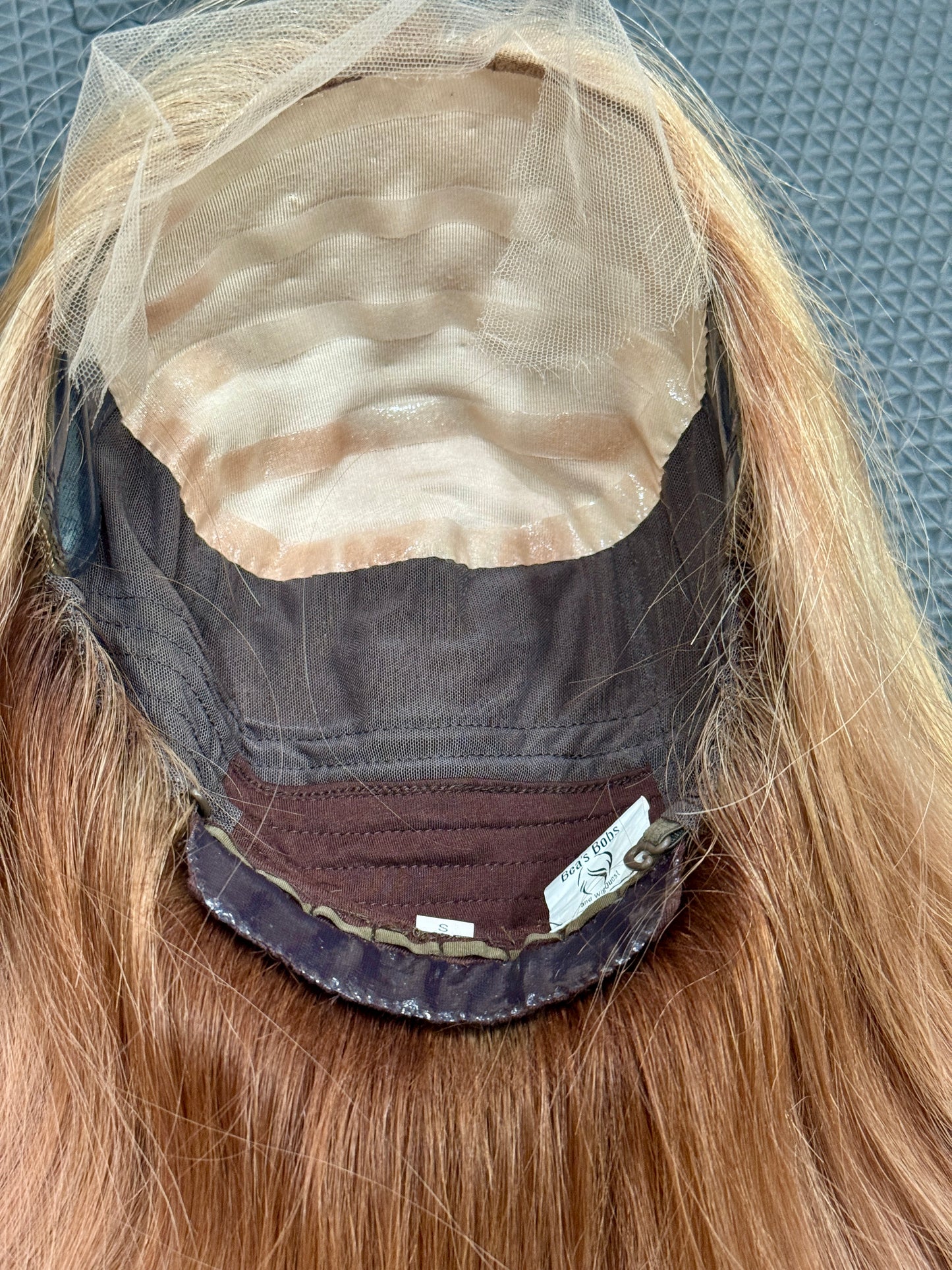 #467 Highest Quality Remy Human Hair Low Density Medical Cap French Drawn, extra thin Silk Top with Lace Front (S) 17”