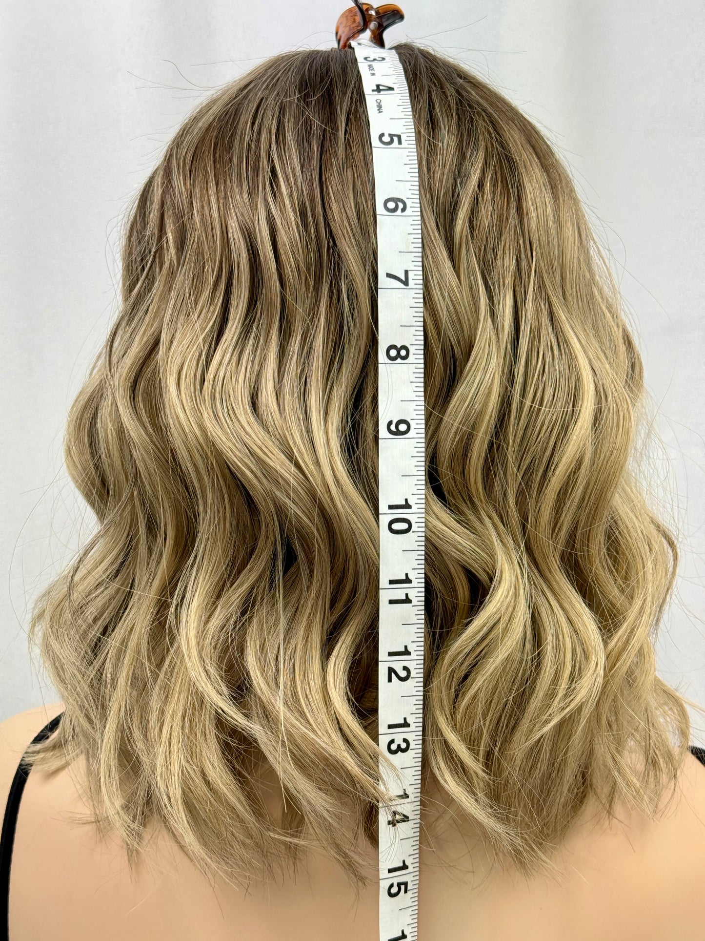 **FINAL SALE**#418 Highest Quality Remy Human Hair Lace Top Wig (S/XS)15"