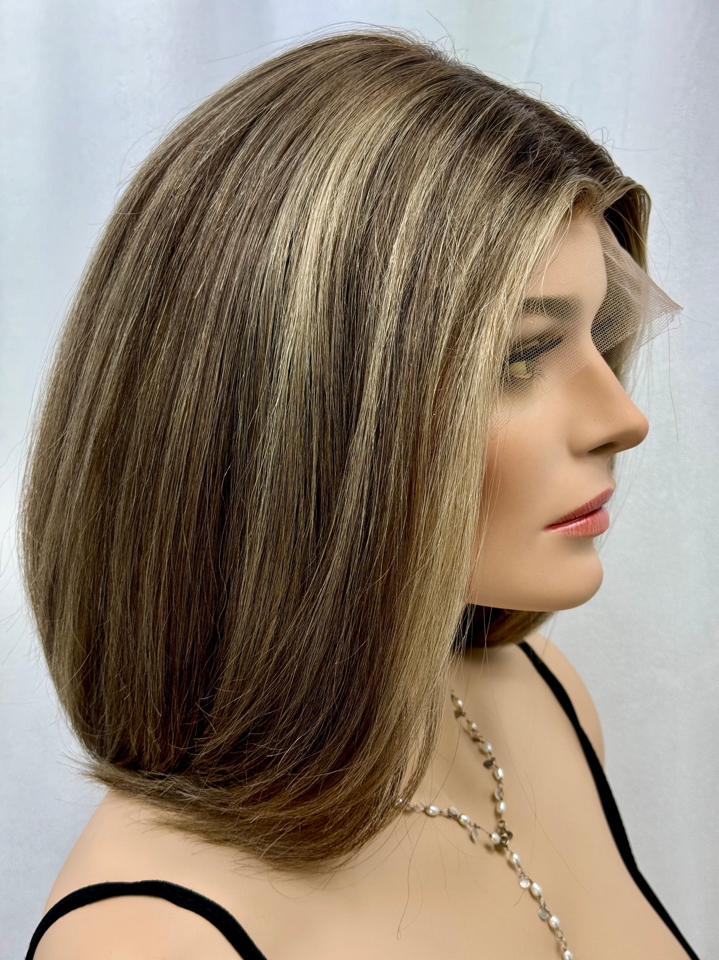 #432 **FINAL SALE** Highest Quality Remy Human Hair Lace Top Wig (S) 15/16”