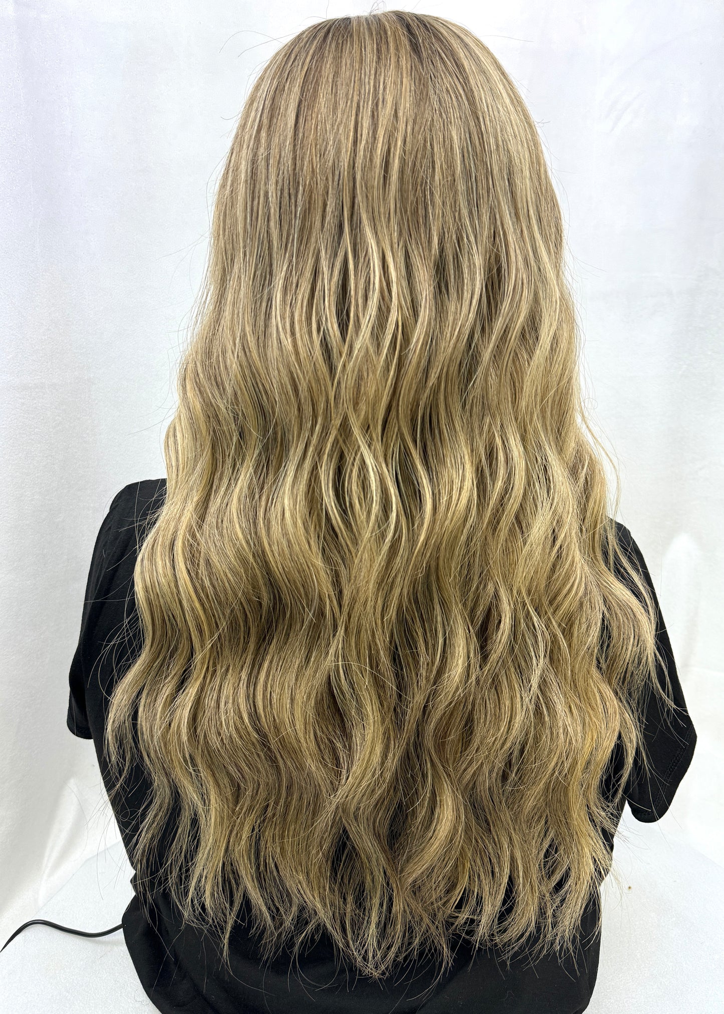 #368 **FINAL SALE** FULLY HAND TIED Highest Quality Remy Human Hair Medical "Gripper" Cap (S)23”