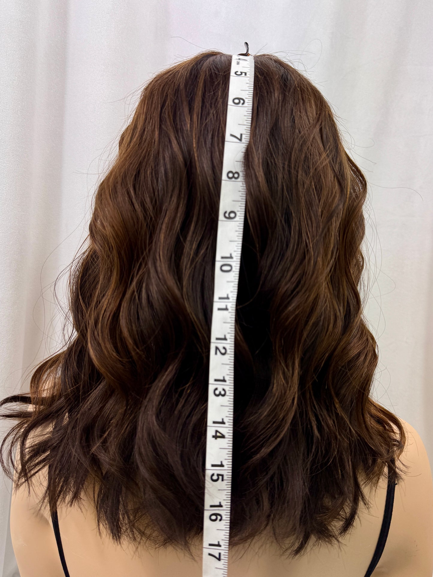 #452 Highest Quality Remy Human Hair Lace Top Kosher Wig (S/M) 17”