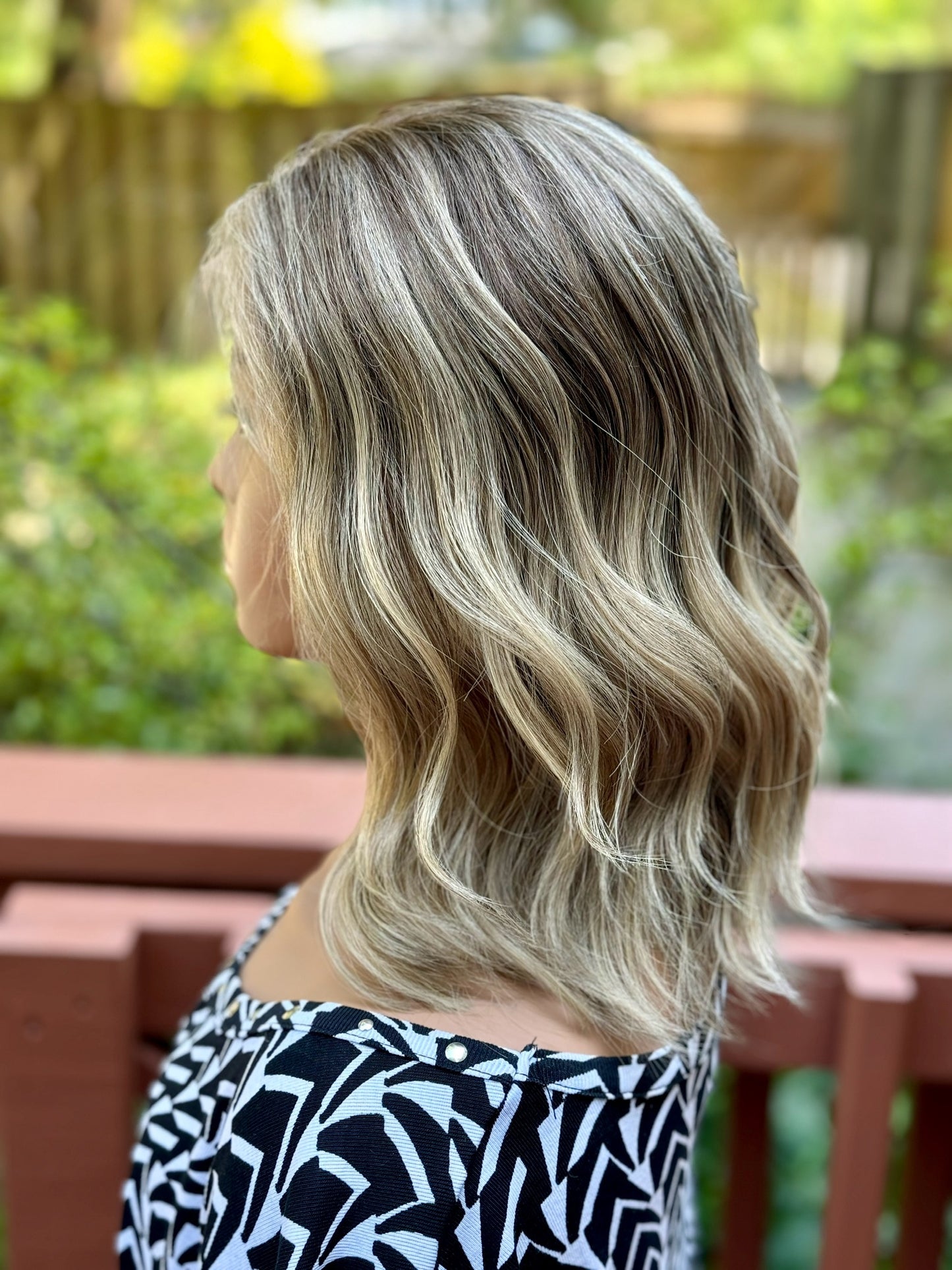 **FINAL SALE**#418 Highest Quality Remy Human Hair Lace Top Wig (S/XS)15"