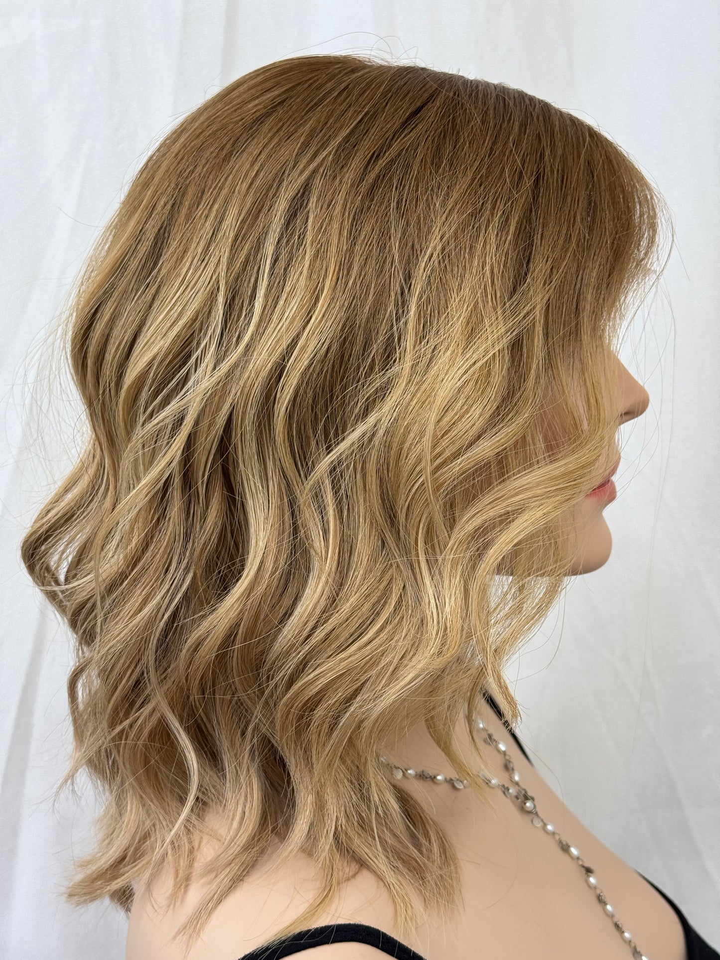 #455 **FINAL SALE**Highest Quality Remy Human Hair Lace Top Wig (M/L)16”
