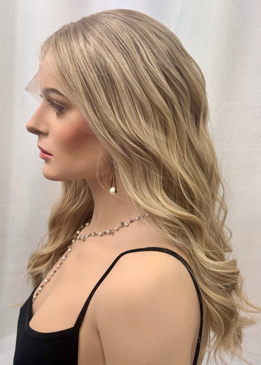 $445 **FINAL SALE** Highest Quality Remy Human Hair Lace Top Wig with Low Density (S)21”