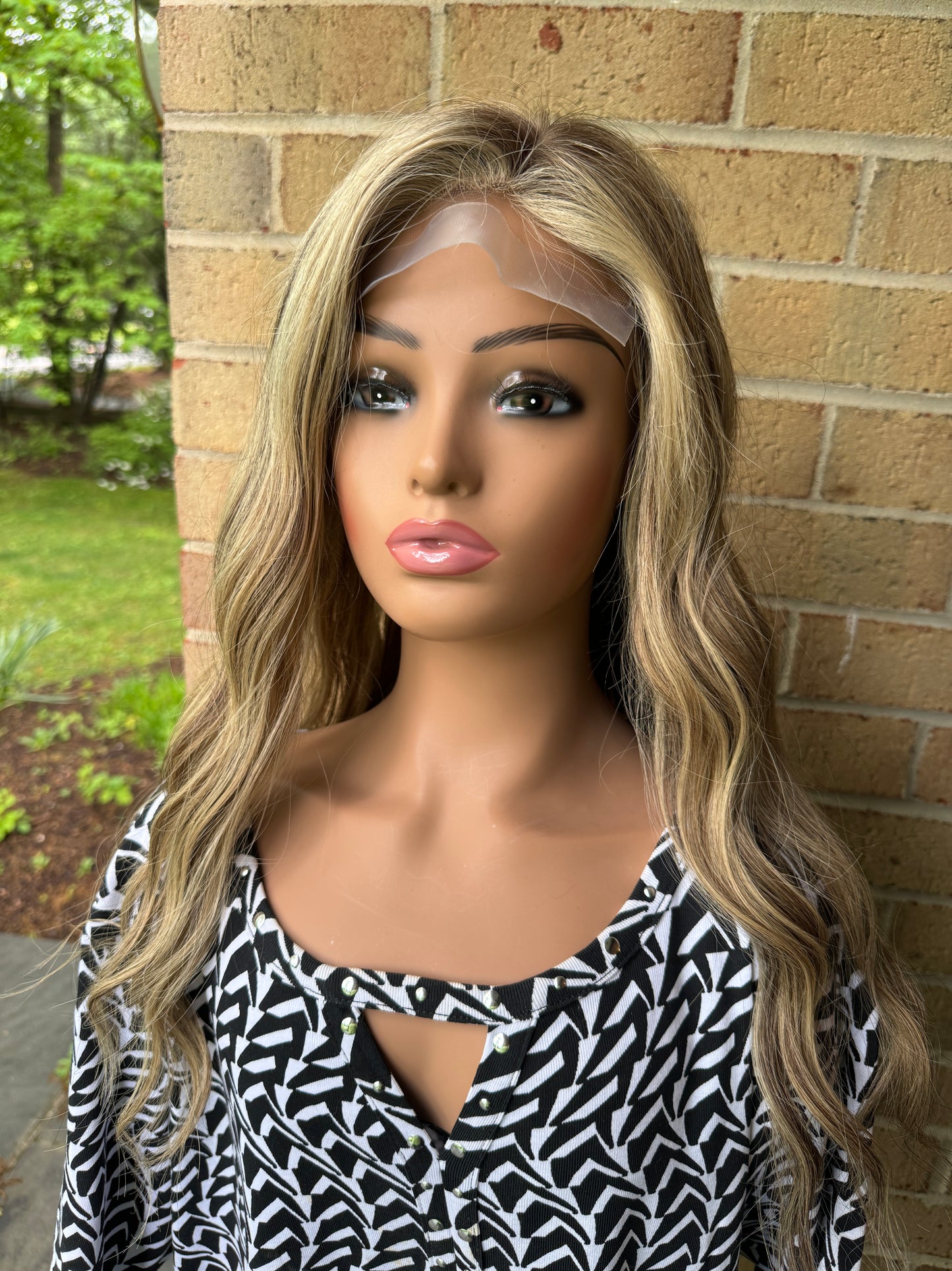 #368 **FINAL SALE** FULLY HAND TIED Highest Quality Remy Human Hair Medical "Gripper" Cap (S)23”