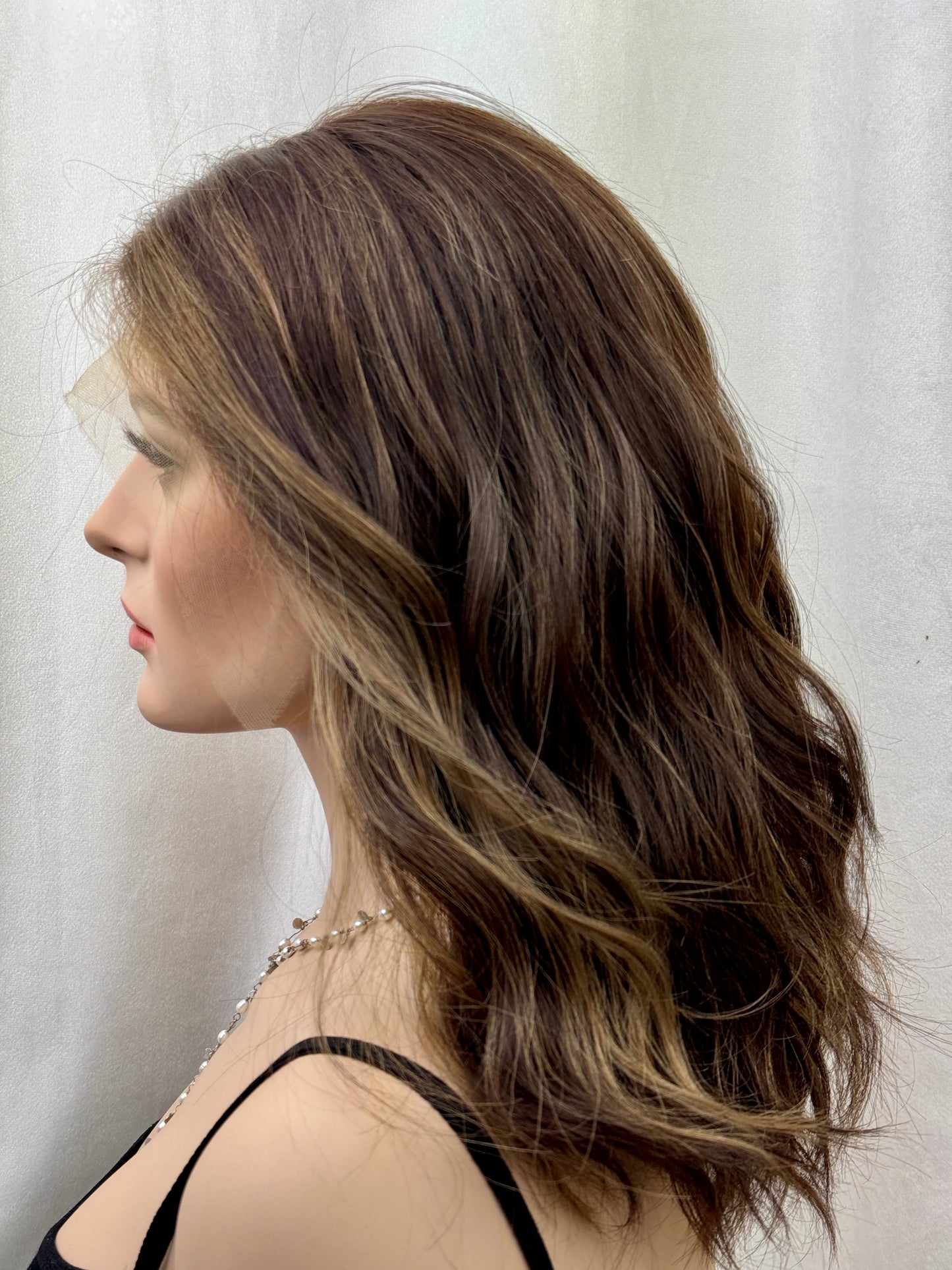 #481 Highest Quality Remy Human Hair Lace Top Kosher Wig (S)