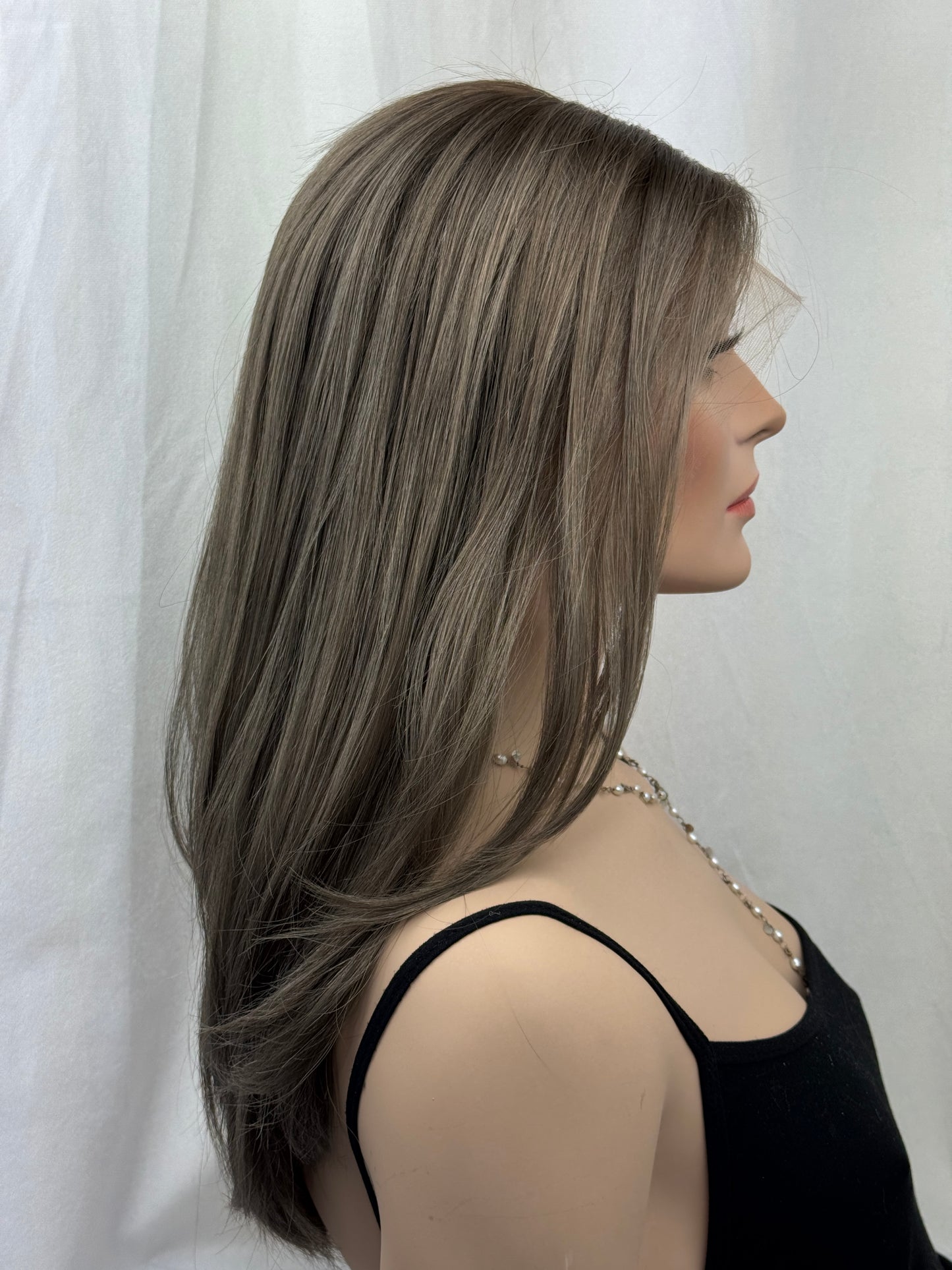 #491 Highest Quality Remy Human Hair Lace Top Wig (M) 22”
