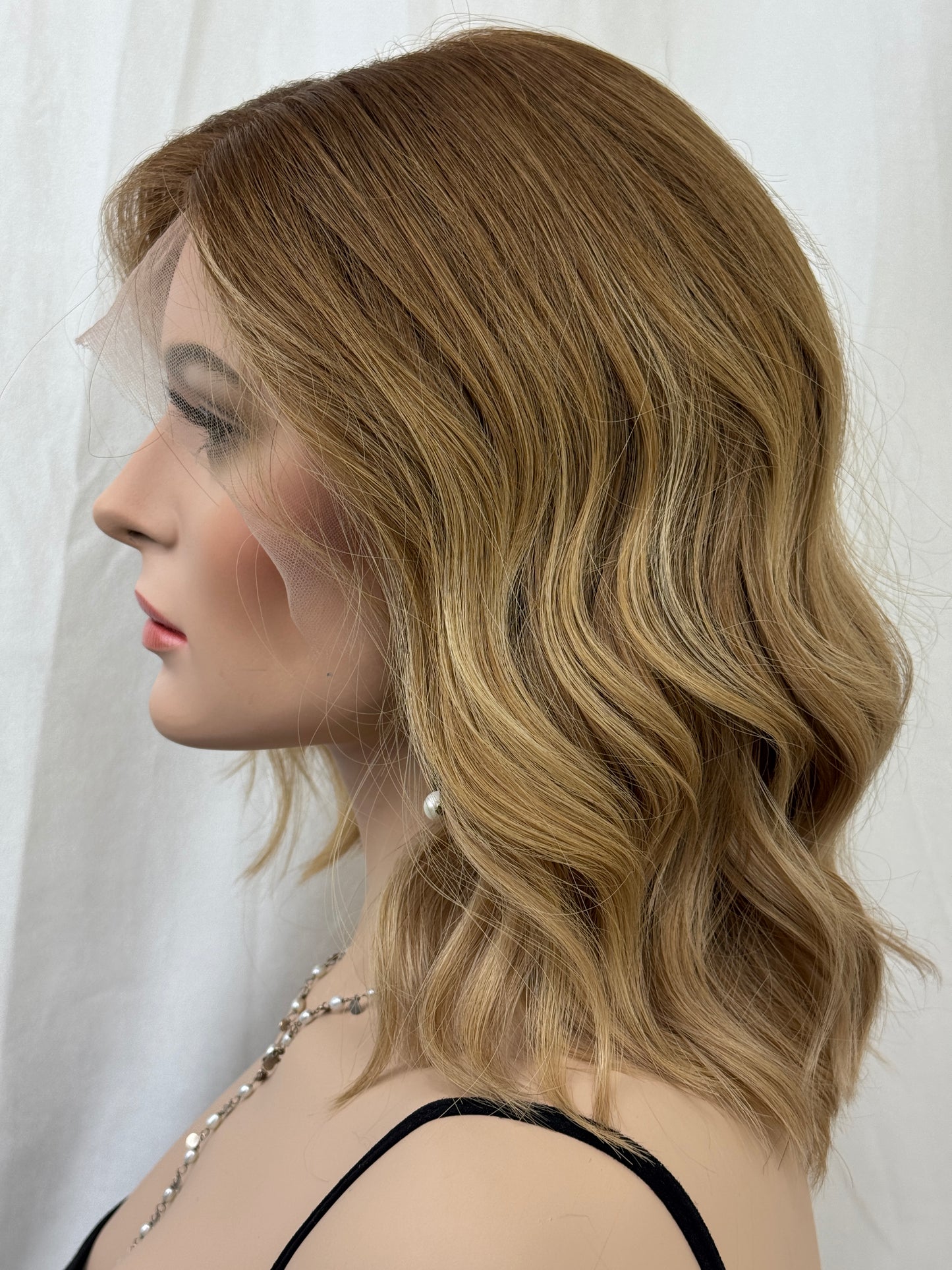 #455 **FINAL SALE**Highest Quality Remy Human Hair Lace Top Wig (M/L)16”