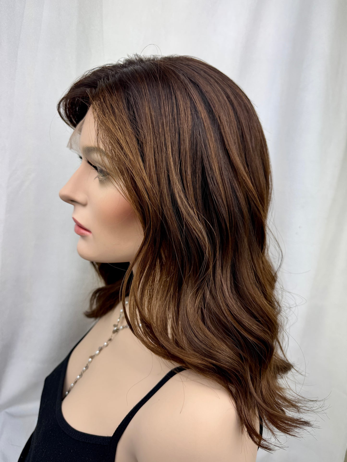 #492 Highest Quality Remy Human Hair Lace Top Wig (S) 17/18”