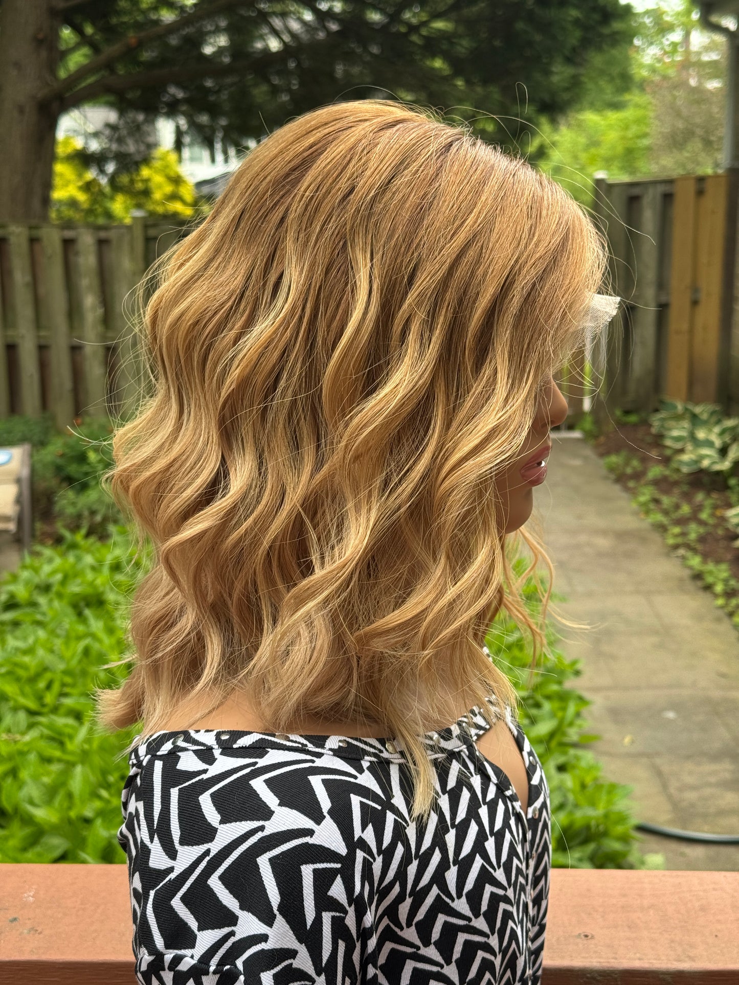#455 **FINAL SALE**Highest Quality Remy Human Hair Lace Top Wig (M/L)16”
