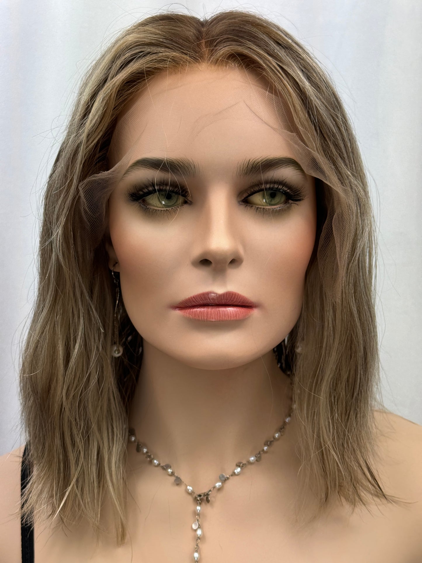 ** reserved for M.R.**
#414 Highest quality Remy human hair lace top kosher wig (M) 15” ** reserved for M.R.**