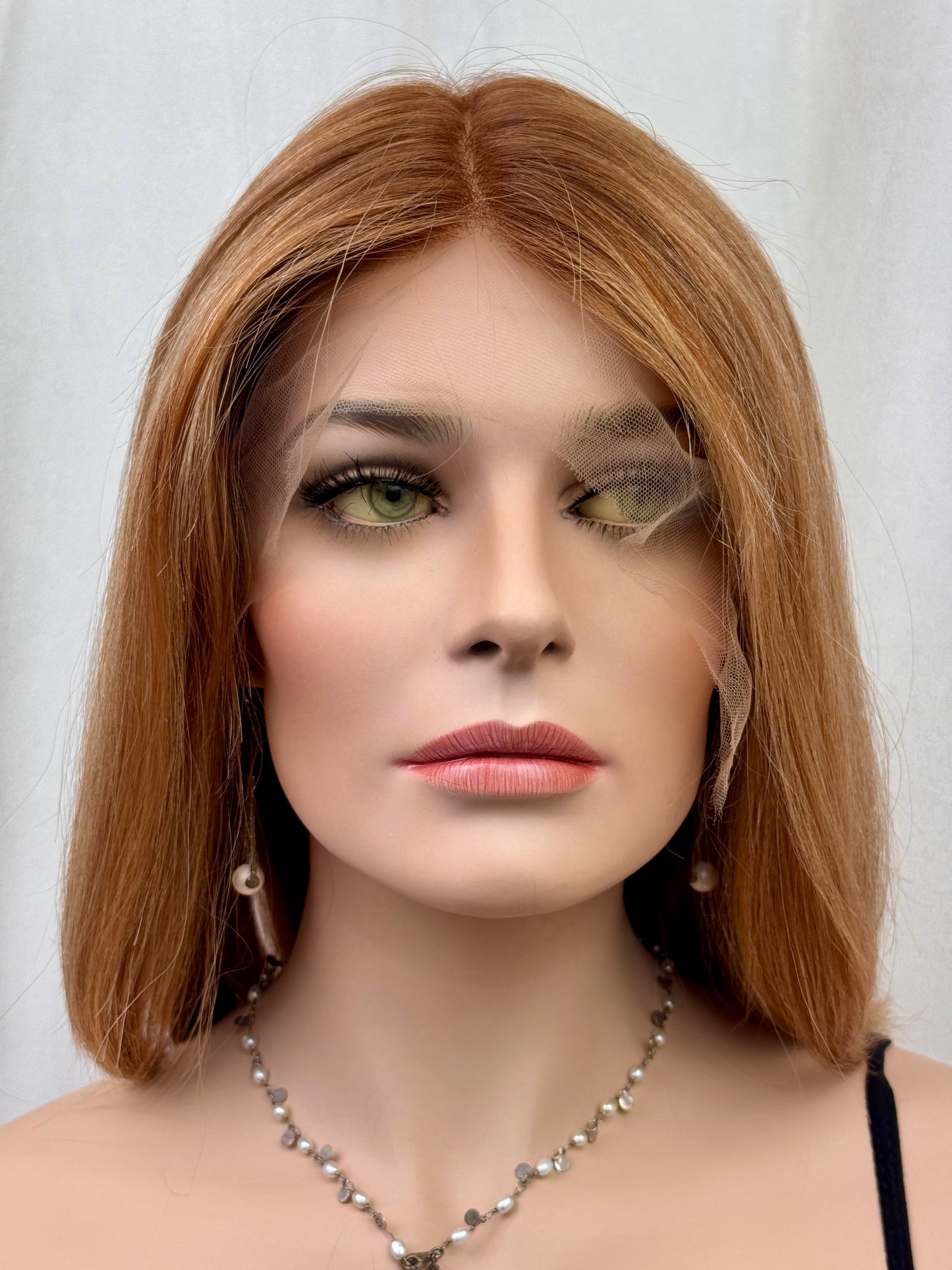 #468 Highest Quality Remy Human Hair Lace Top (medical) Wig (M) 17”