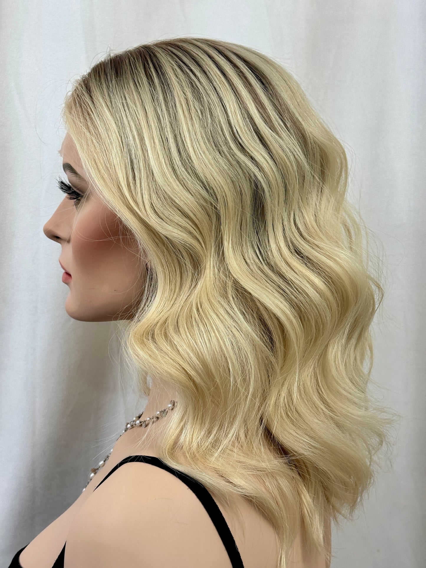 #457 Extra Light Low Density Medical Cap, Highest Quality Remy Human Hair Wig (S) 16/17”