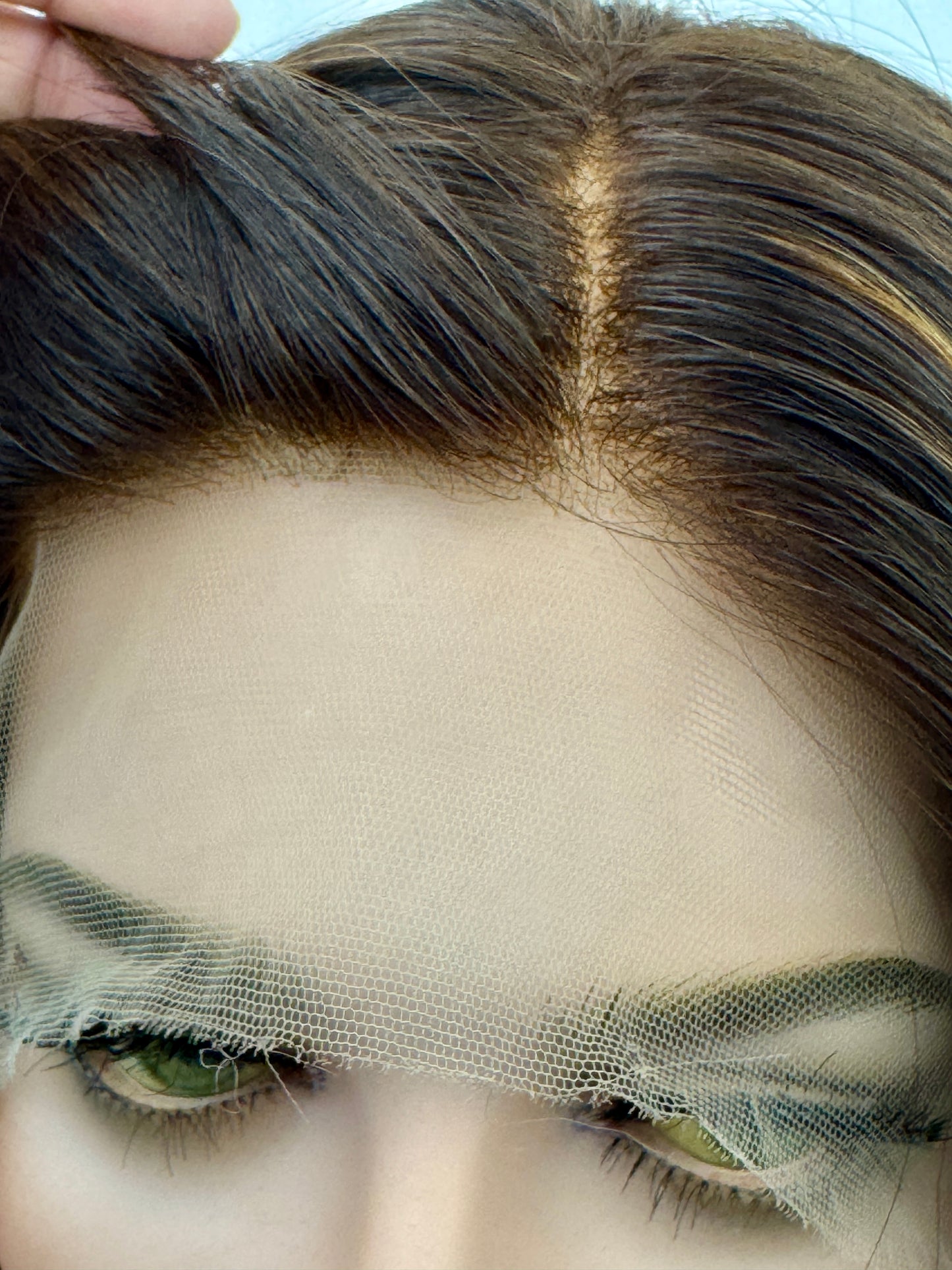 #501 Highest Quality Remy Human Hair Lace Top Kosher Wig (M)18”