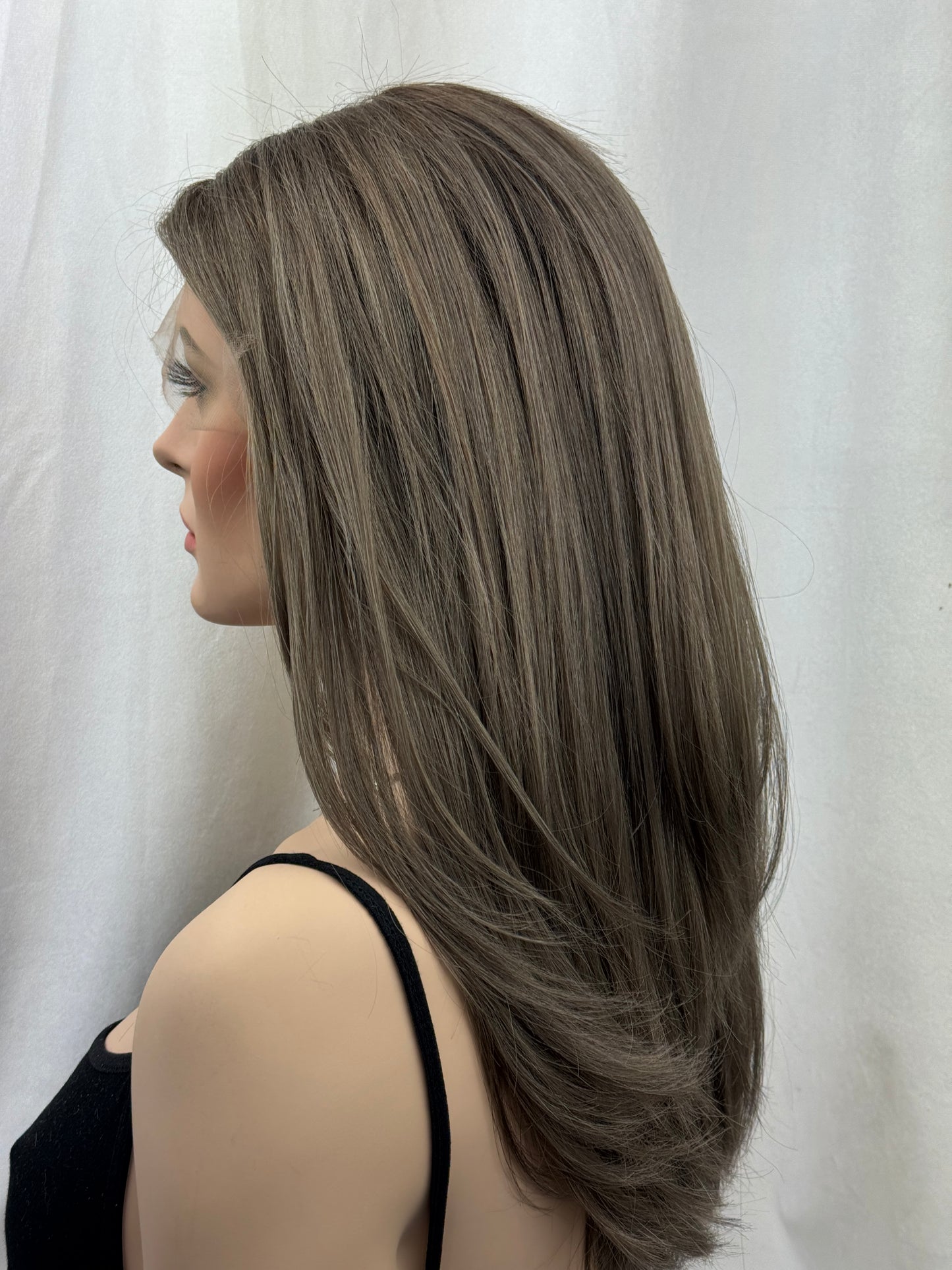 #491 Highest Quality Remy Human Hair Lace Top Wig (M) 22”