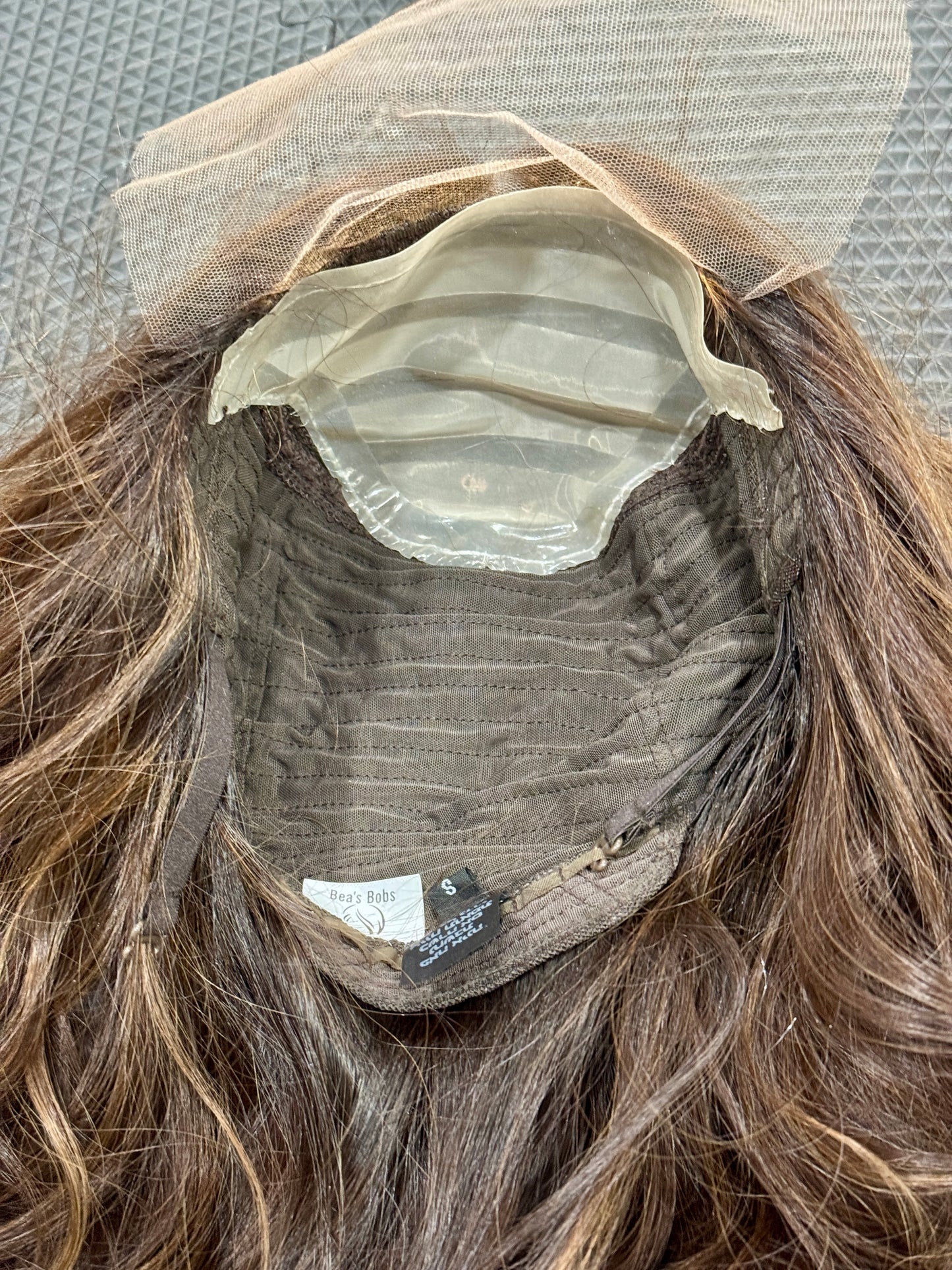 #527 Highest Quality Remy Human Hair Silk Top with lace front Kosher Wig with silk silicone liner (S)14“