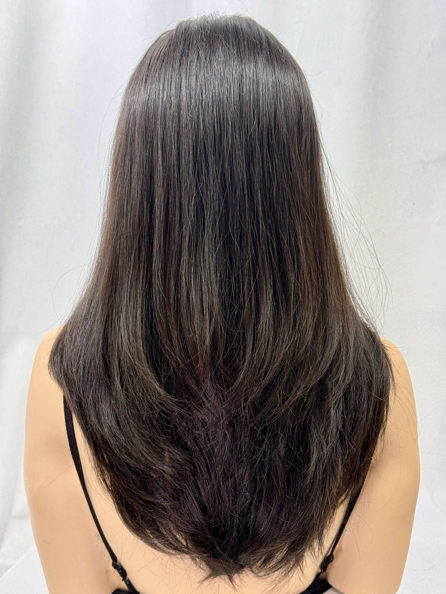 #438 **FINAL SALE**Highest Quality Remy Human Hair Low Density Lace Top Wig (S) 23”