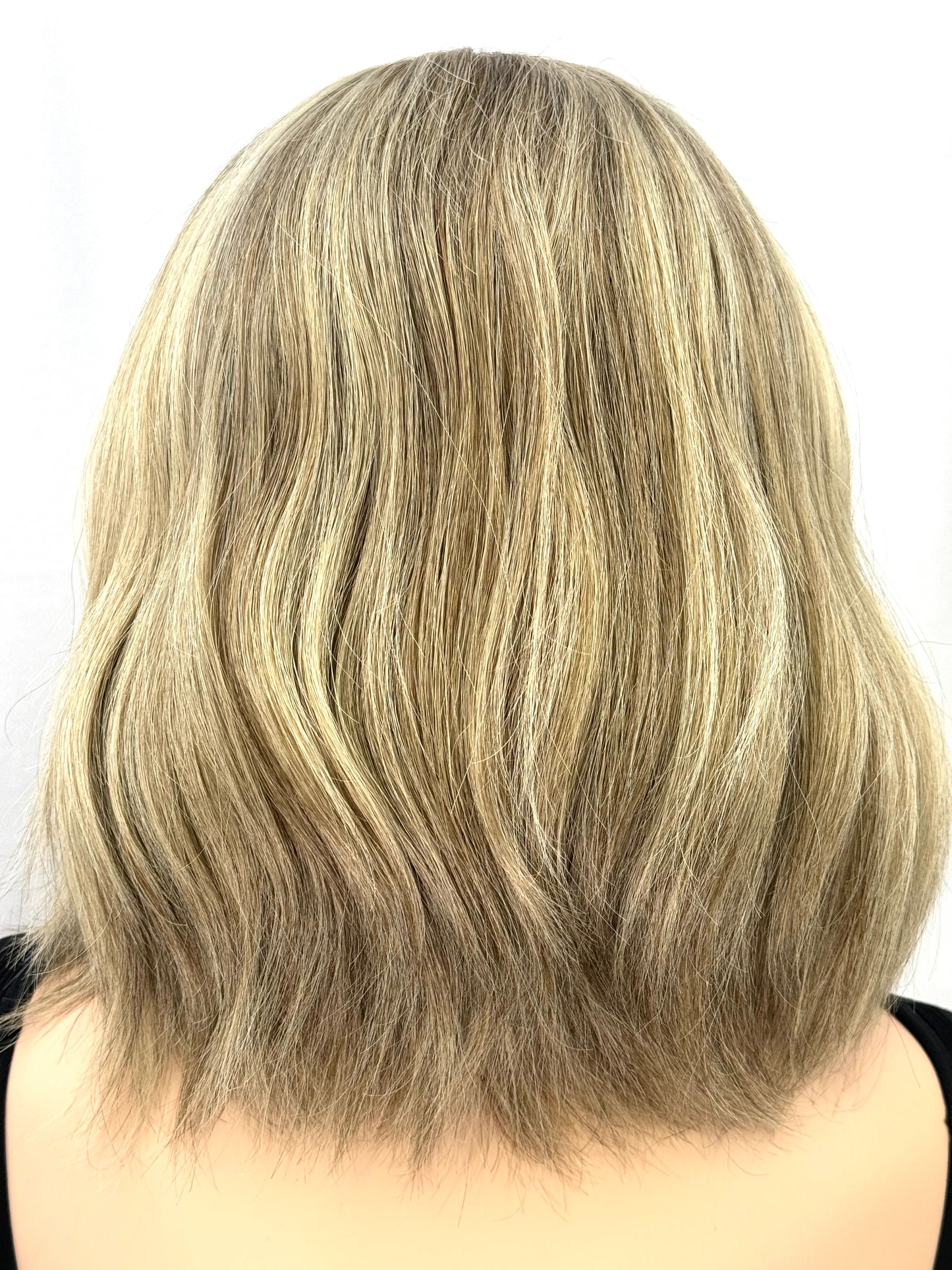#324 **Final Sale** Highest Quality Remy Human Hair Lace Top Kosher Wig (M)15”