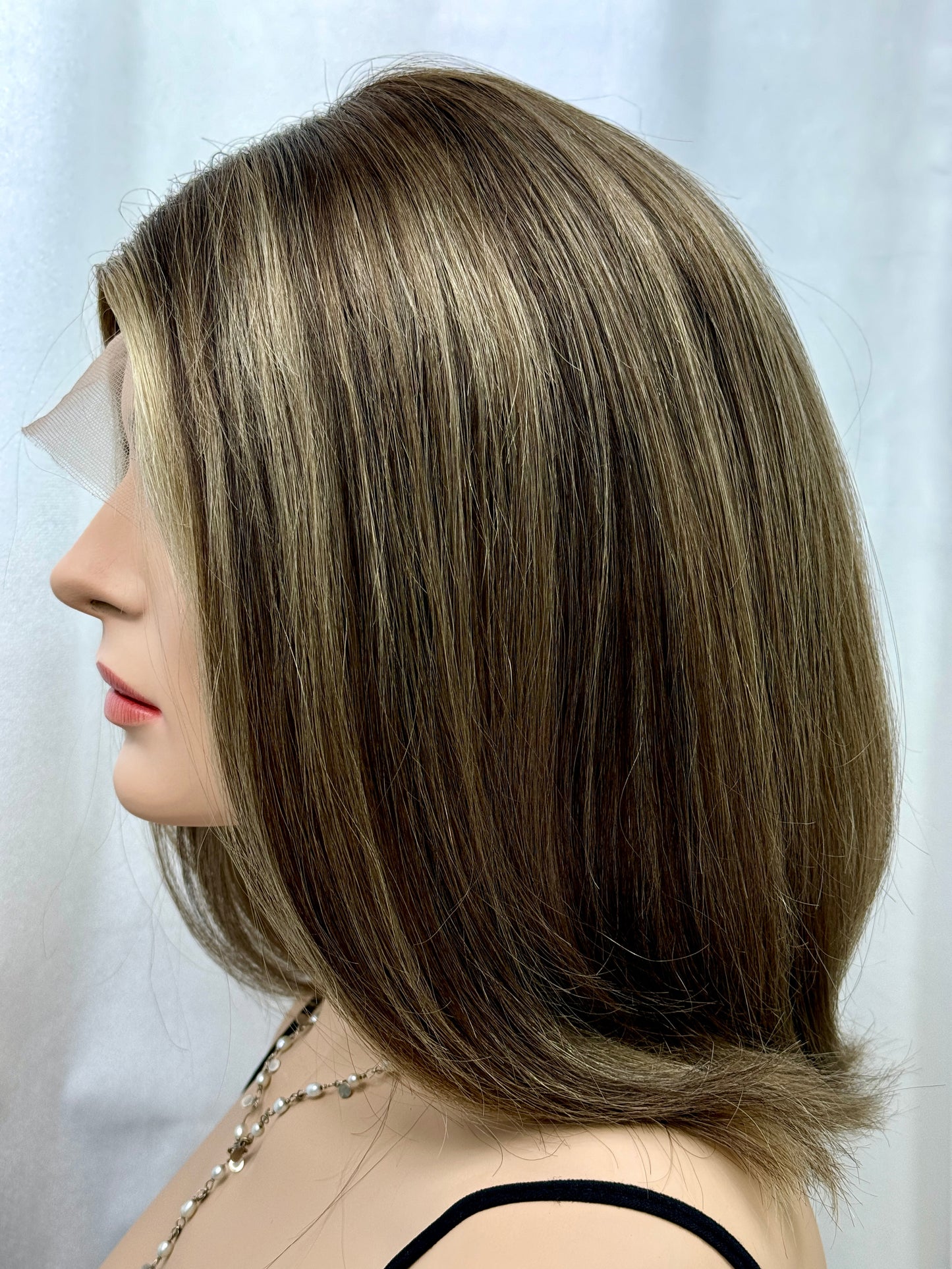 #432 **FINAL SALE** Highest Quality Remy Human Hair Lace Top Wig (S) 15/16”