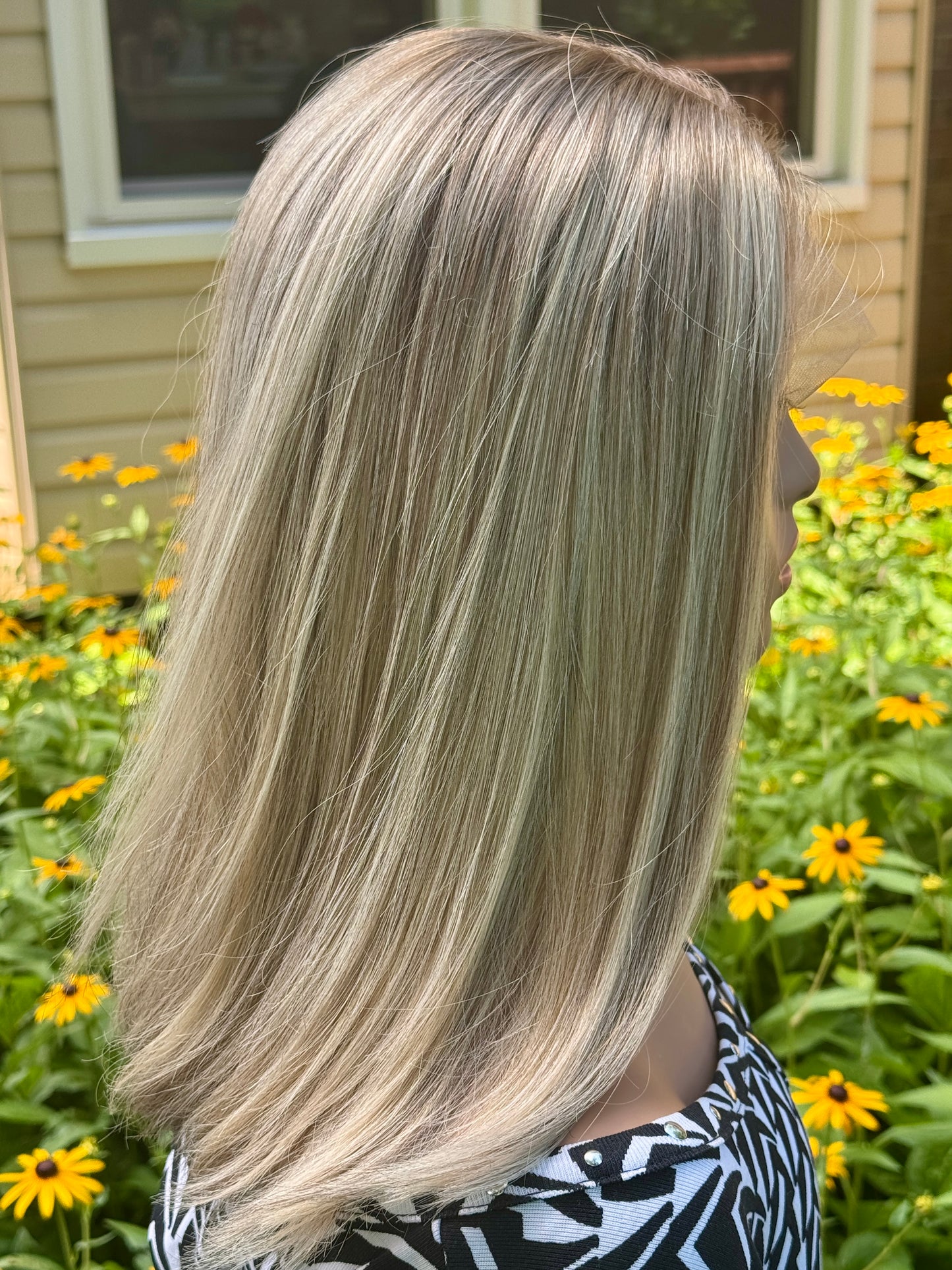 #475 **FINAL SALE ** Highest Quality Remy Human Hair Lace Top Wig (M/L)17”