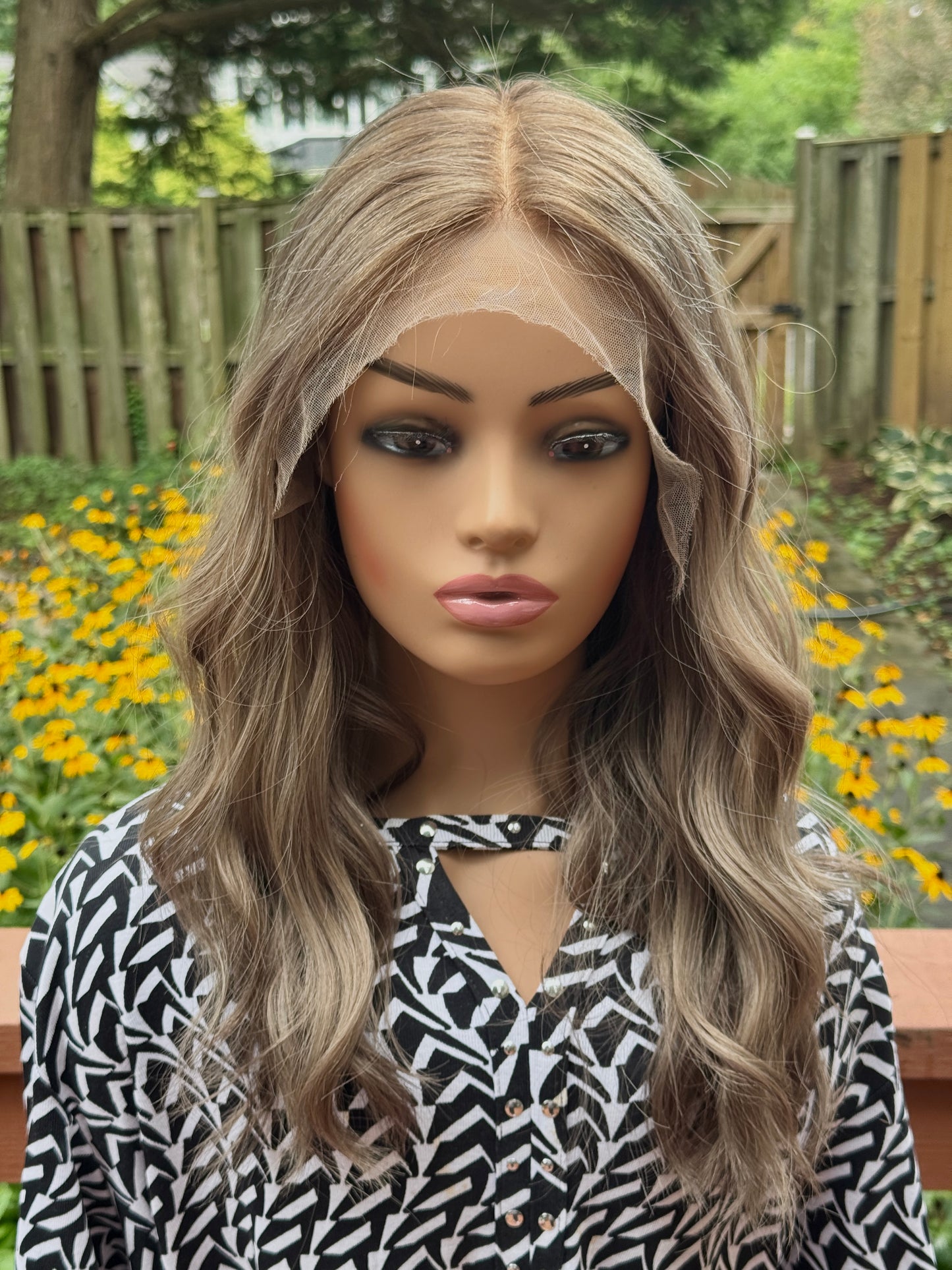 #491 Highest Quality Remy Human Hair Lace Top Wig (M) 22”