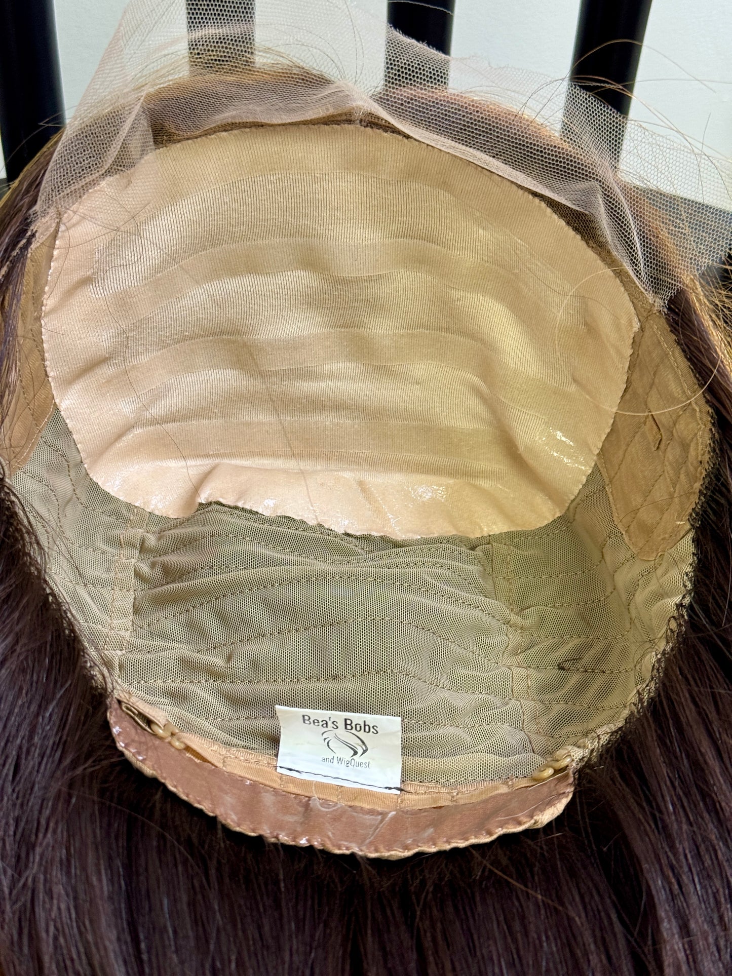 #453 New Low Density Medical Cap Highest Quality Remy Human Hair Extra Thin French Drawn Silk Top and Low Density (M)18/19”