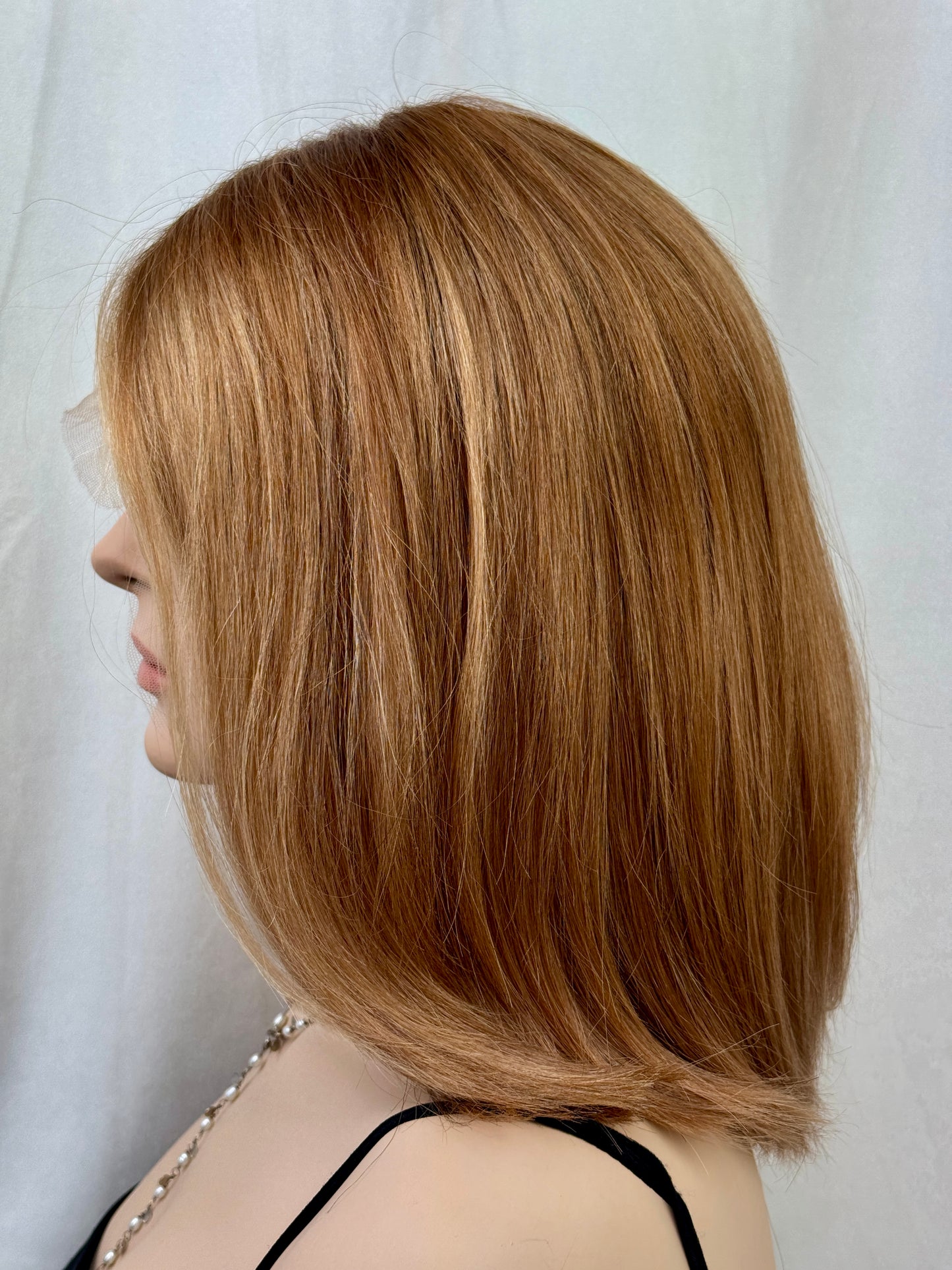 #468 Highest Quality Remy Human Hair Lace Top (medical) Wig (M) 17”