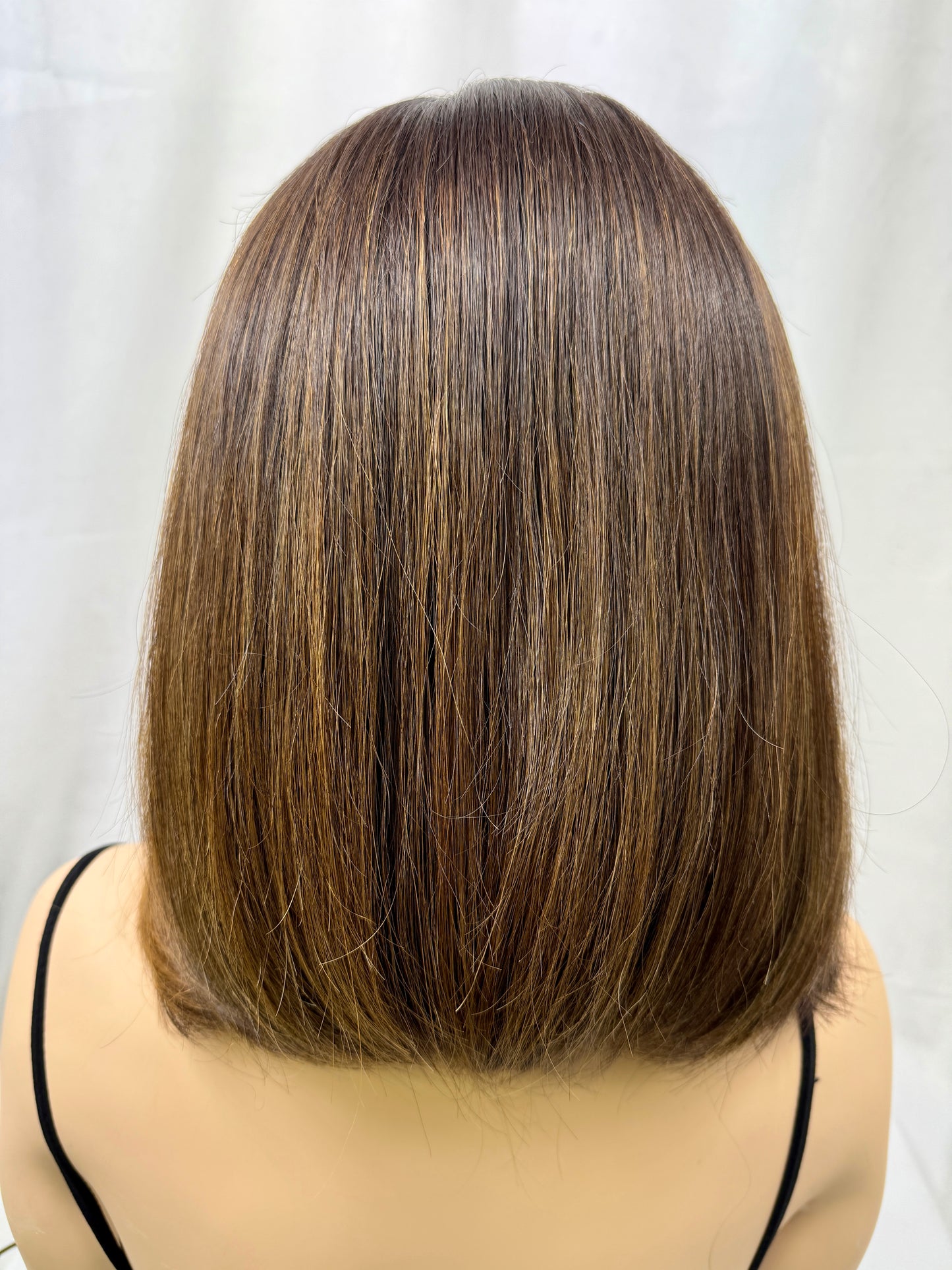 #435 **FINAL SALE** Highest Quality Euro Remy Human Hair Lace Top Kosher Wig (S)15” ( no layers)
