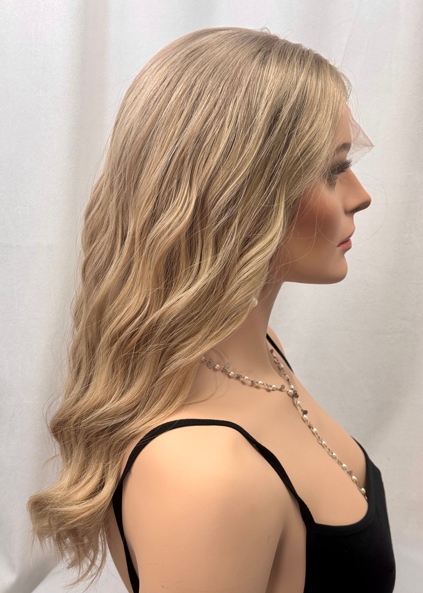 $445 **FINAL SALE** Highest Quality Remy Human Hair Lace Top Wig with Low Density (S)21”