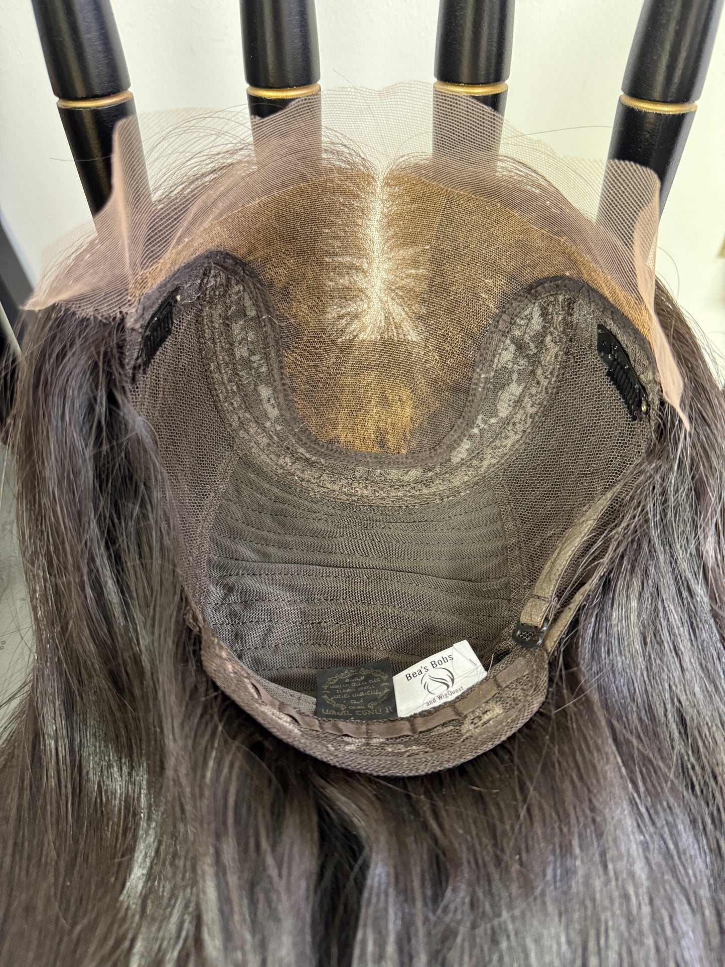 #443 **Final Sale**Highest Quality Remy Human Hair with European Texture Lace Top Kosher Wig (S)20”
