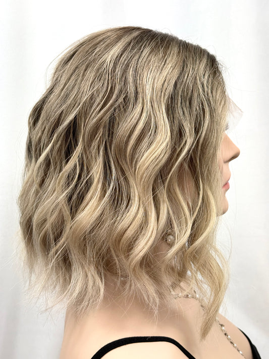 **FINAL SALE** #420 Highest Quality Remy Human Hair Lace Top Wig (S/XS)14/15”