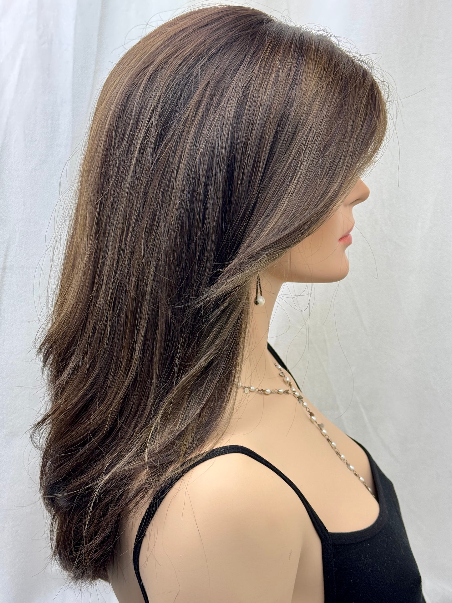 #483 Highest Quality Remy Human Hair Lace Top Wig (M) 21”