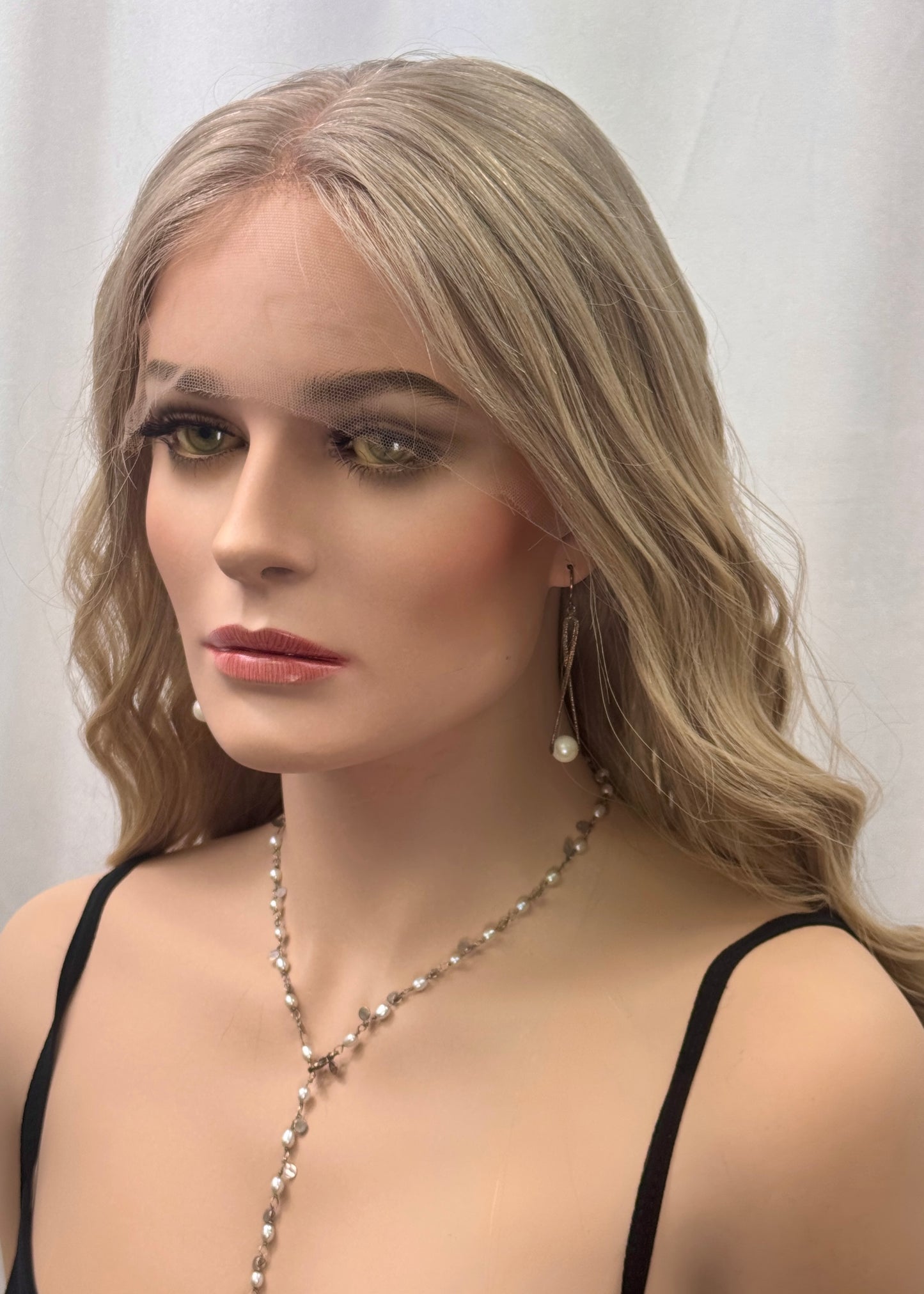 $445 **FINAL SALE** Highest Quality Remy Human Hair Lace Top Wig with Low Density (S)21”
