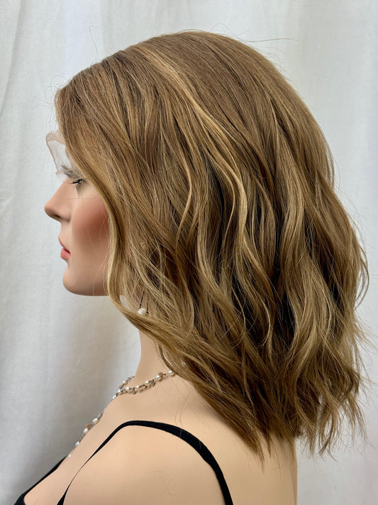 #488 **FINAL SALE ** Highest Quality Remy Human Hair Lace Top Wig (S) 15/16”