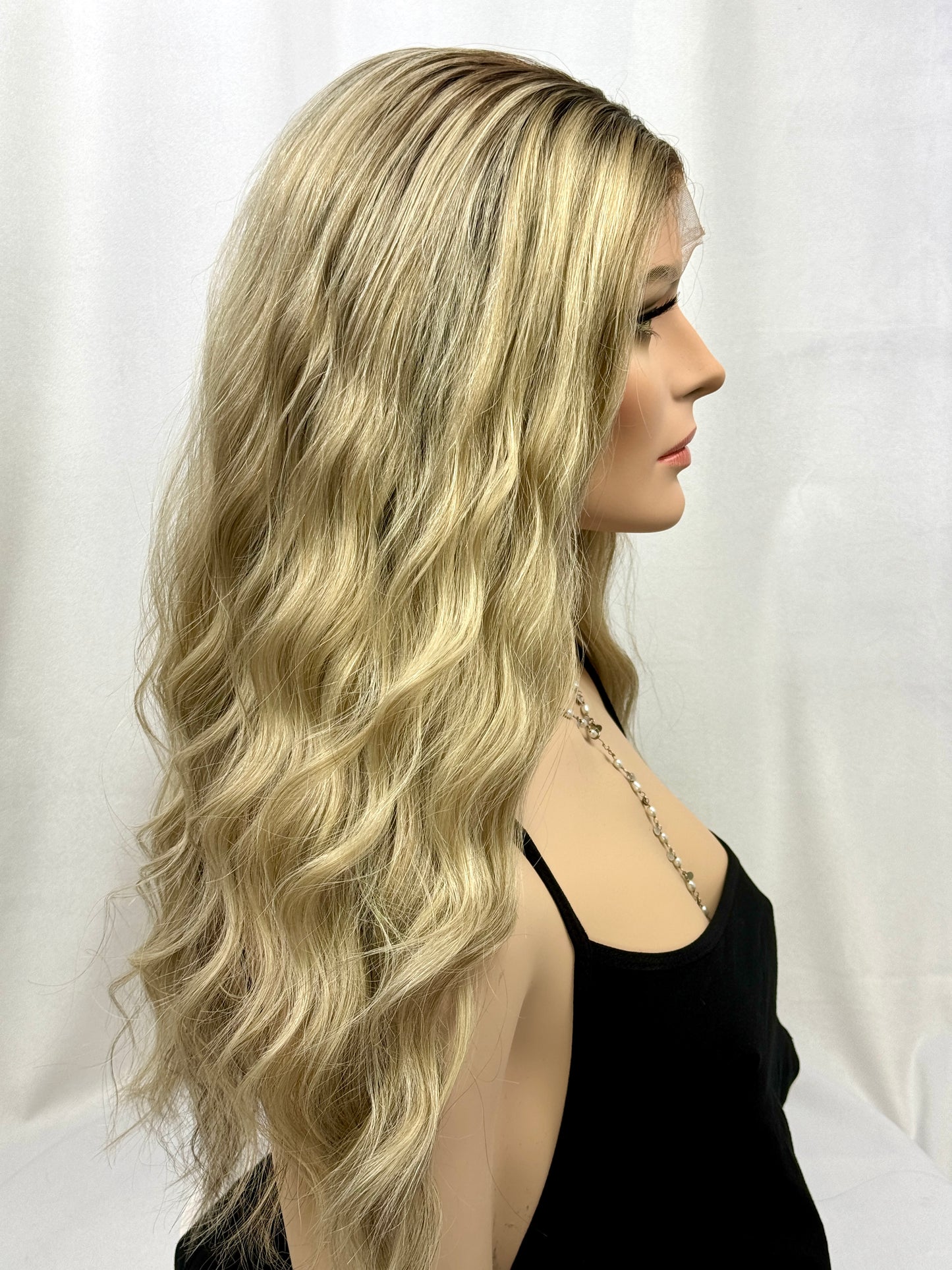 **FINAL SALE** #394 High Quality Remy Human Hair Lace Top Wig(S) 25”