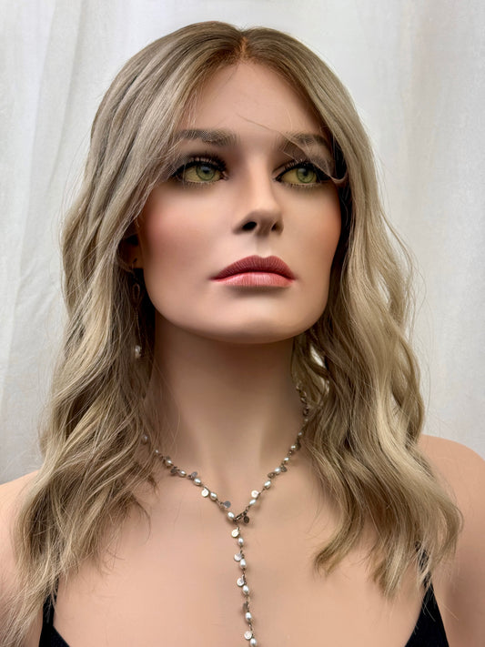 #466 Highest Quality Remy Human Hair Lace Top Wig (S)17/18”