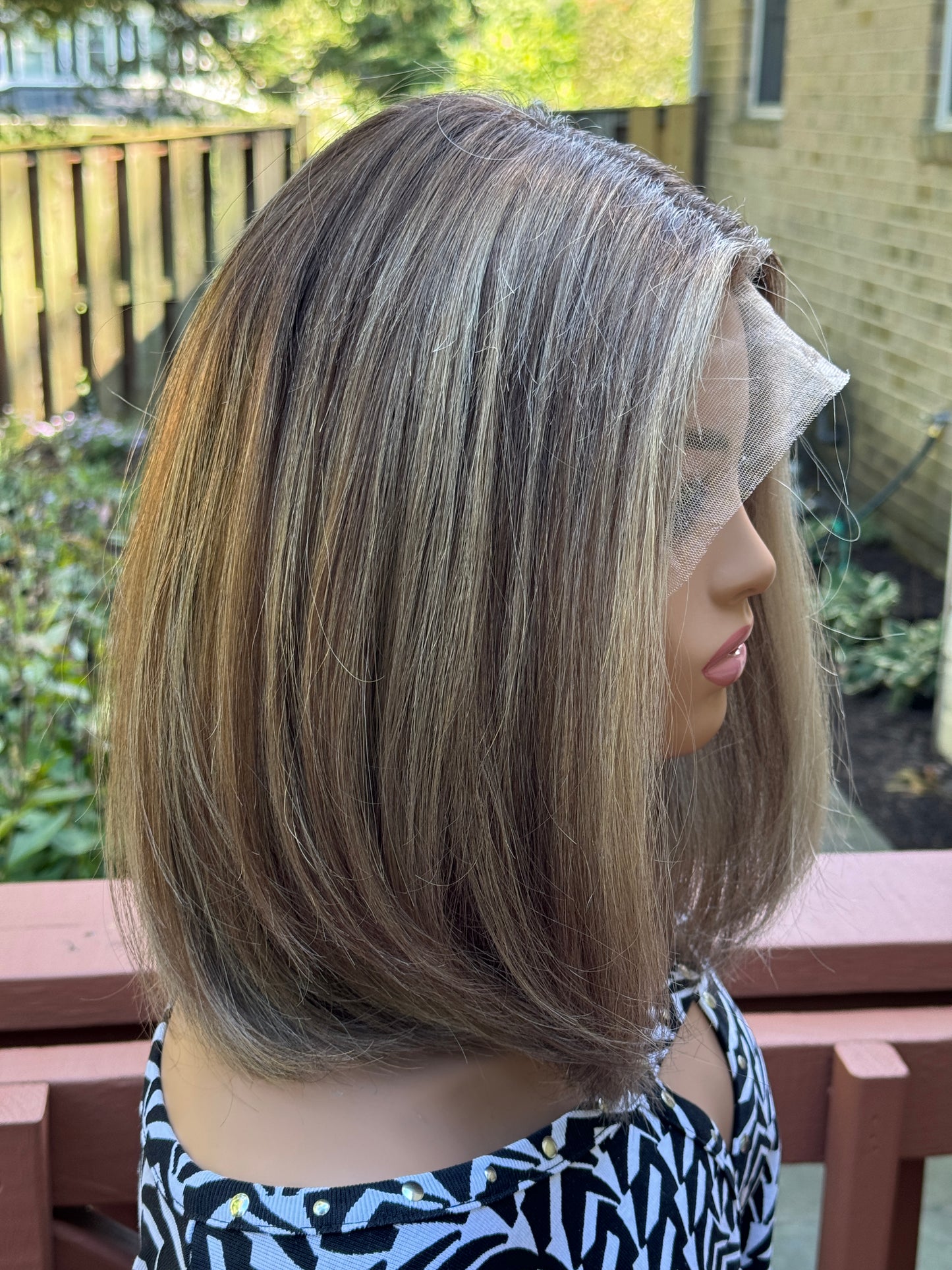 #432 **FINAL SALE** Highest Quality Remy Human Hair Lace Top Wig (S) 15/16”