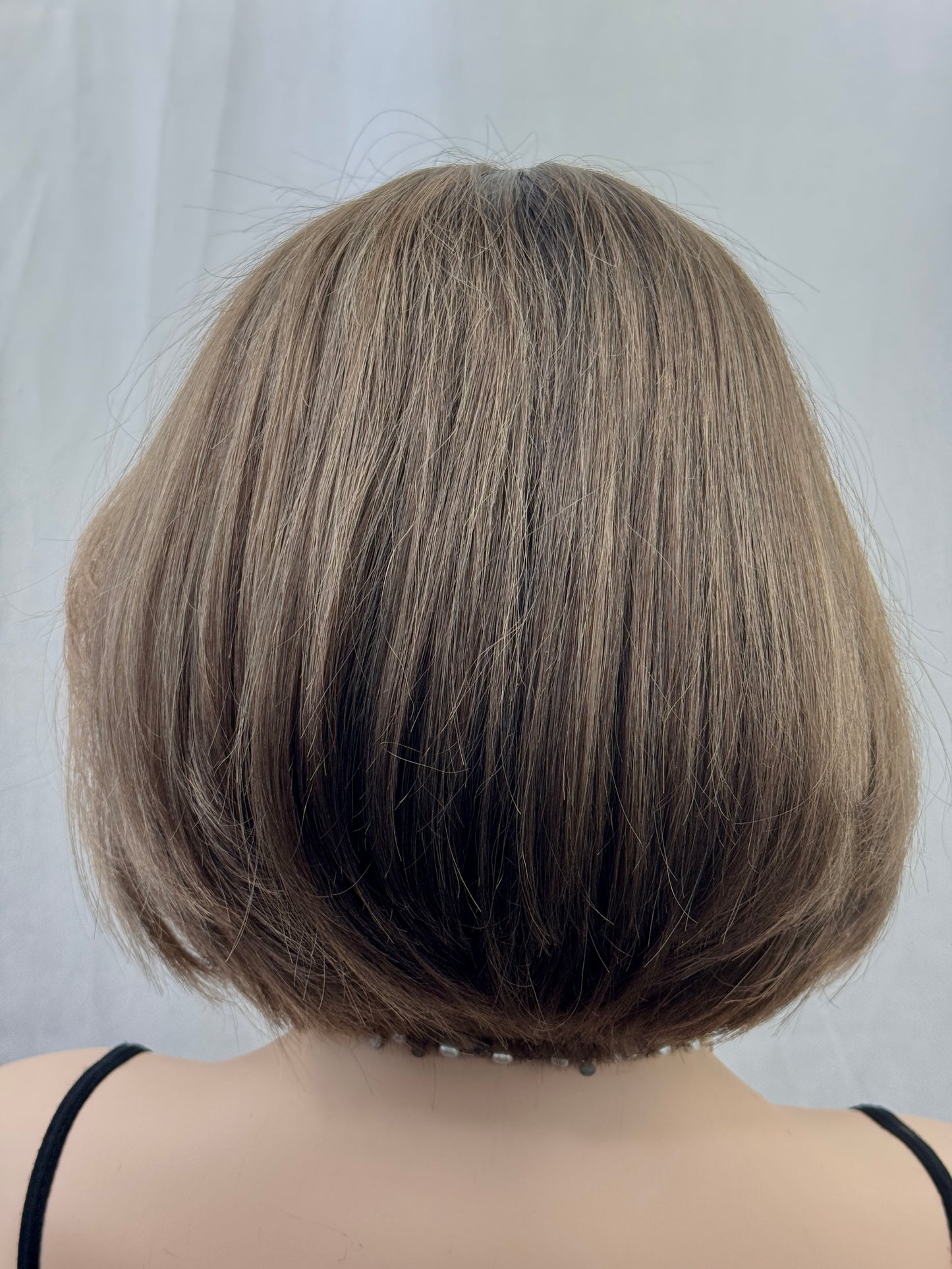 #524 Highest Quality Remy Human Hair Lace Top wig with medical cap features (S)13“