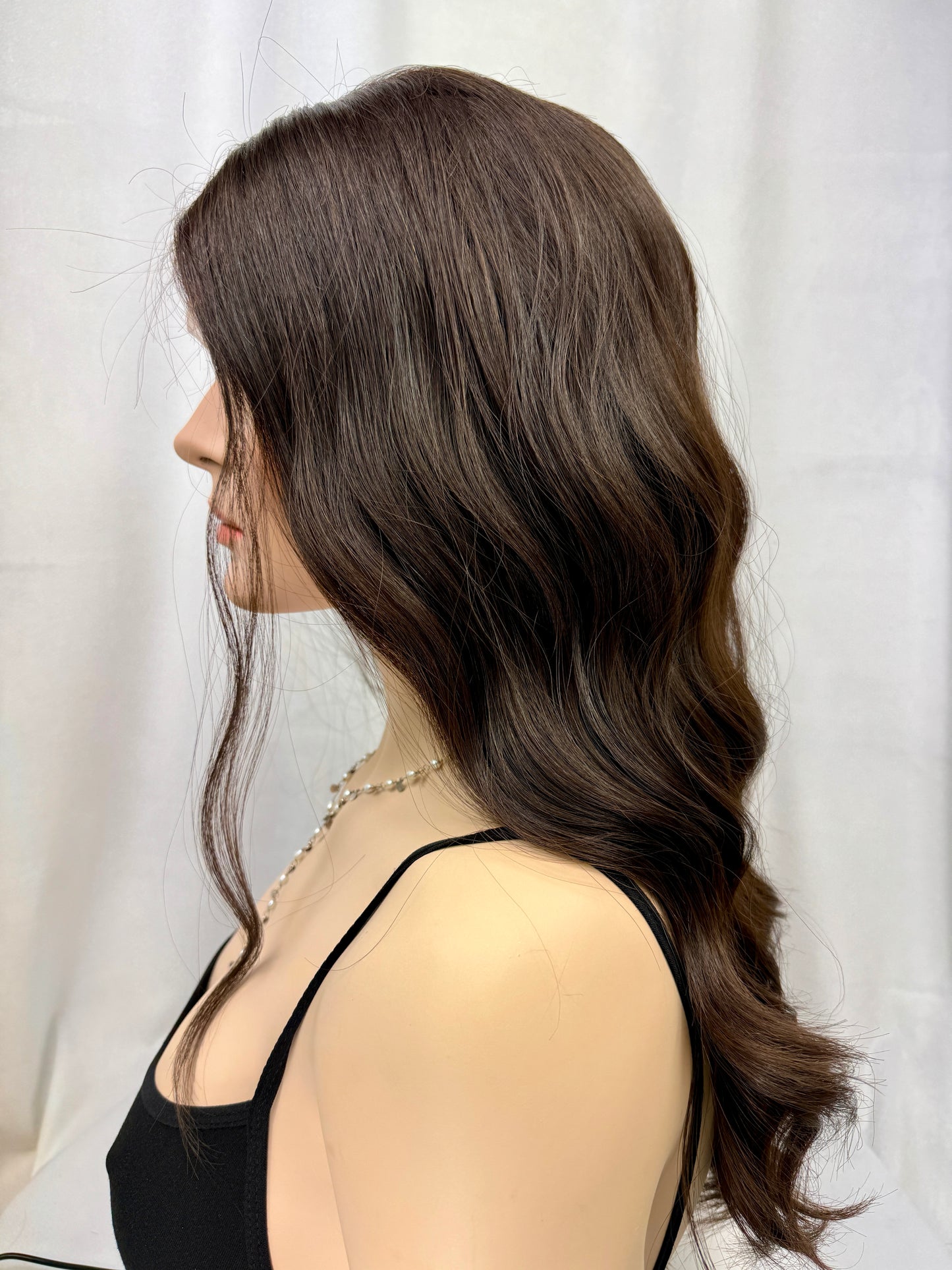 **FINAL SALE** #411 Highest Quality Remy Human Hair Lace Top Wig (XS)24”