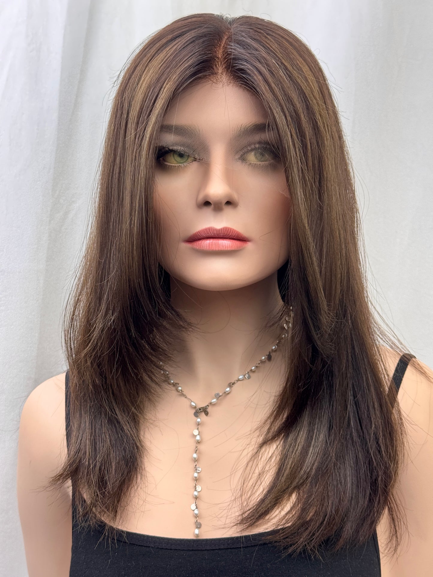 #483 Highest Quality Remy Human Hair Lace Top Wig (M) 21”