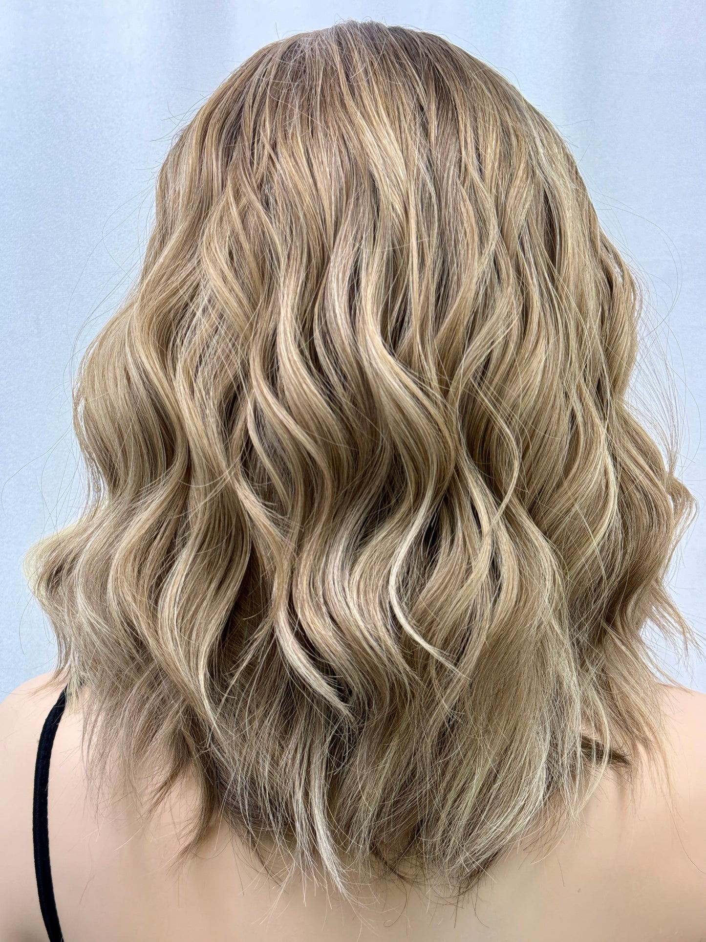 **FINAL SALE** #424 Highest Quality Remy Human Hair Lace Top Wig (M)16”