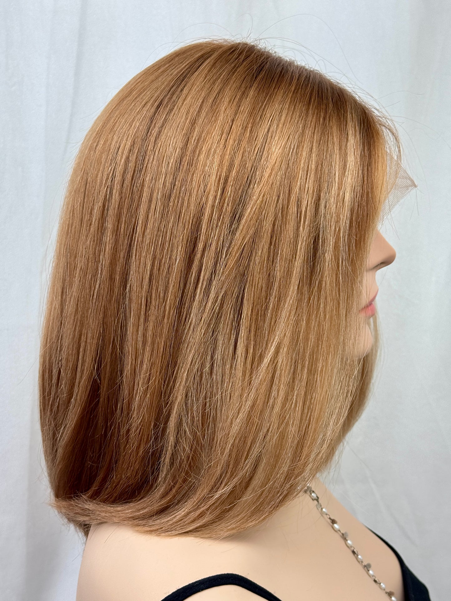 #468 Highest Quality Remy Human Hair Lace Top (medical) Wig (M) 17”